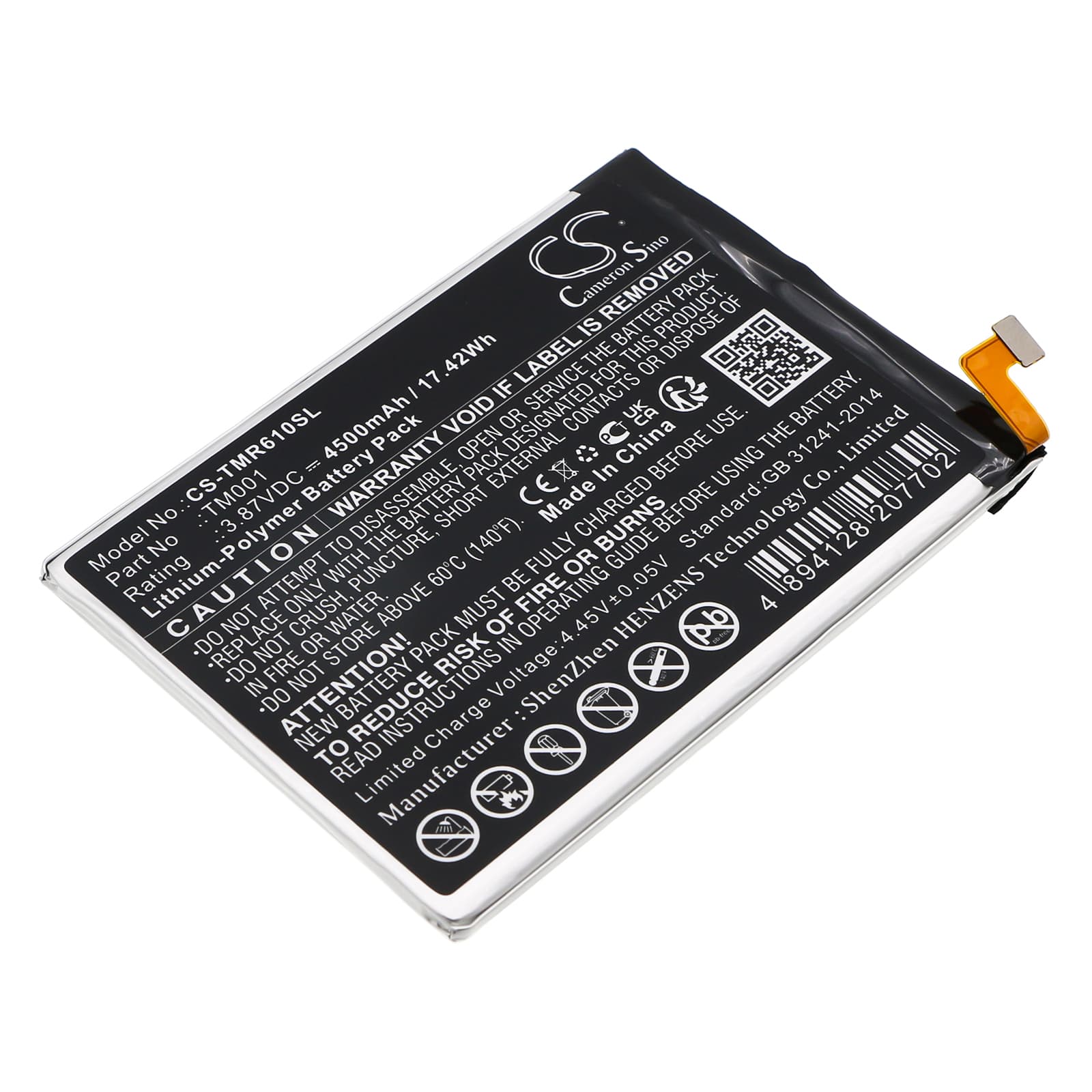 Replacement Battery for T-Mobile Revvl 6 Pro 5G - CS-TMR610SL-1.jpg