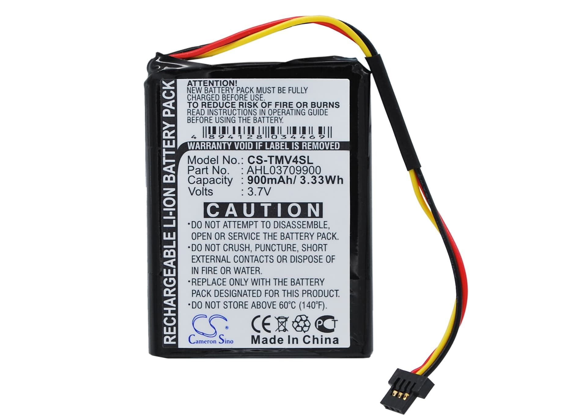 Replacement Battery for TomTom One V4 - CS-TMV4SL-1.jpg