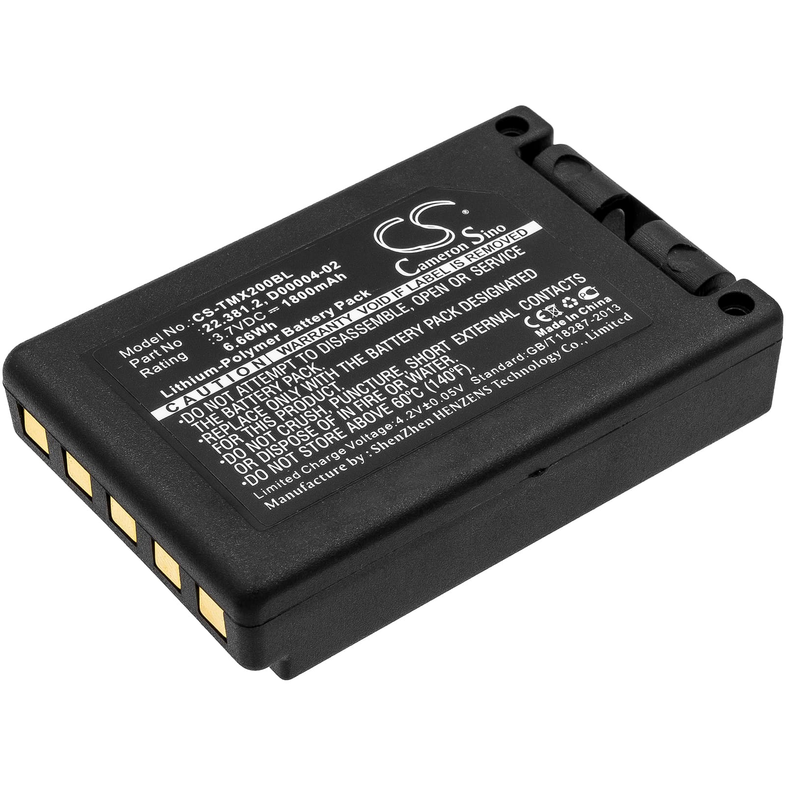 Replacement Battery for Teleradio Transmitter Tele Radio TG-TXMNL - CS-TMX200BL-1.jpg