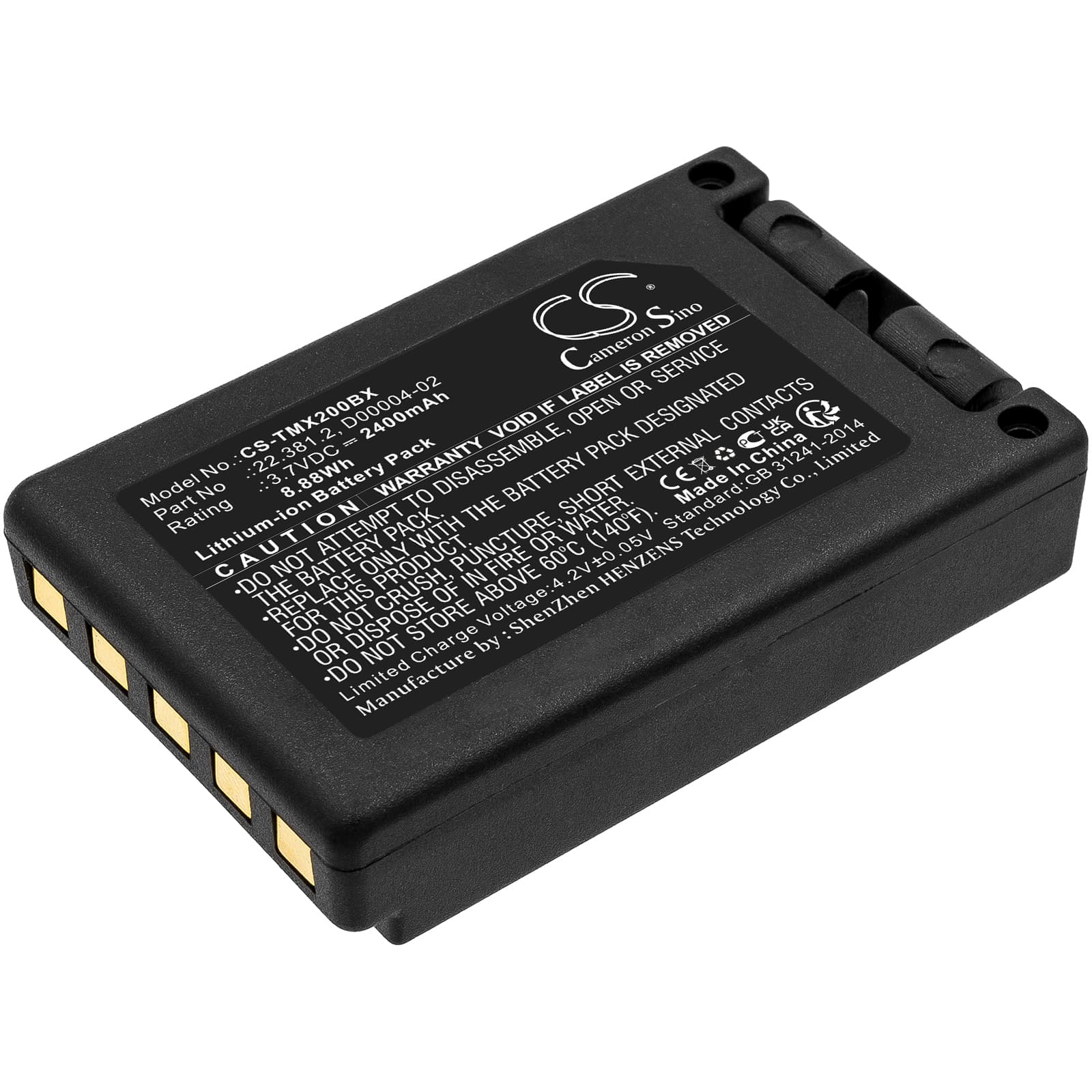 Replacement Battery for Teleradio Transmitter Tele Radio TG-TXMNL - CS-TMX200BX-1.jpg