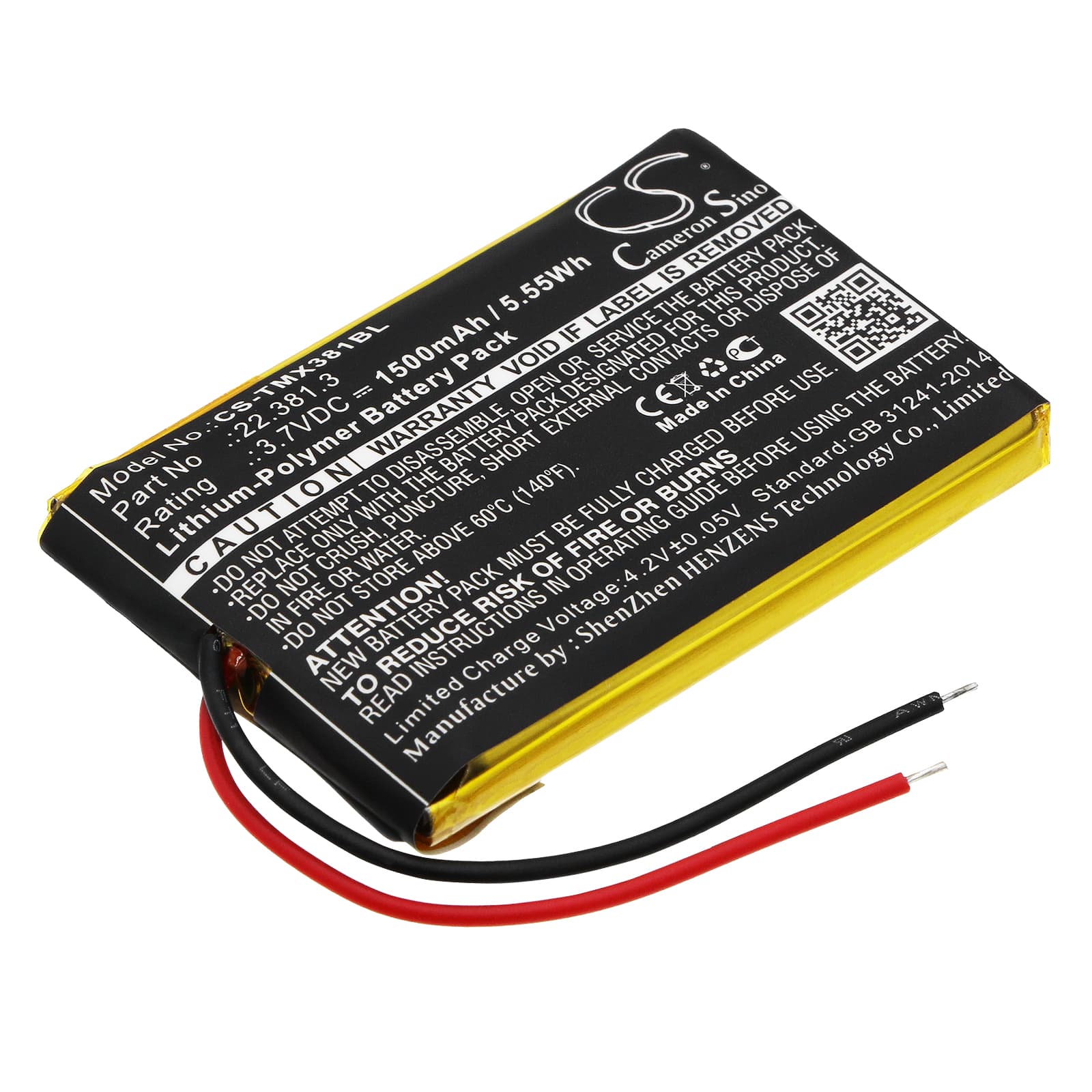 Replacement Battery for Teleradio TG-TX-MNL - CS-TMX381BL-1.jpg