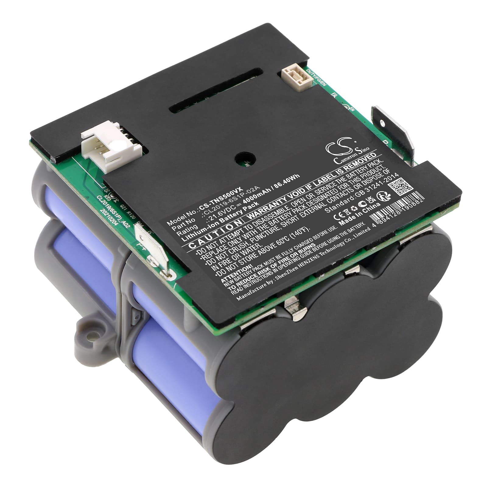 Replacement Battery for Tineco Fkoor one S5 Extreme FW101600DE - CS-TNS500VX-1.jpg