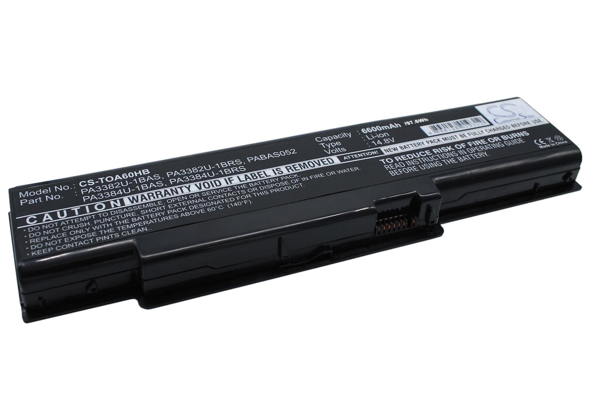 Replacement Battery for Toshiba Satellite A60-S1591 - CS-TOA60HB-1.jpg