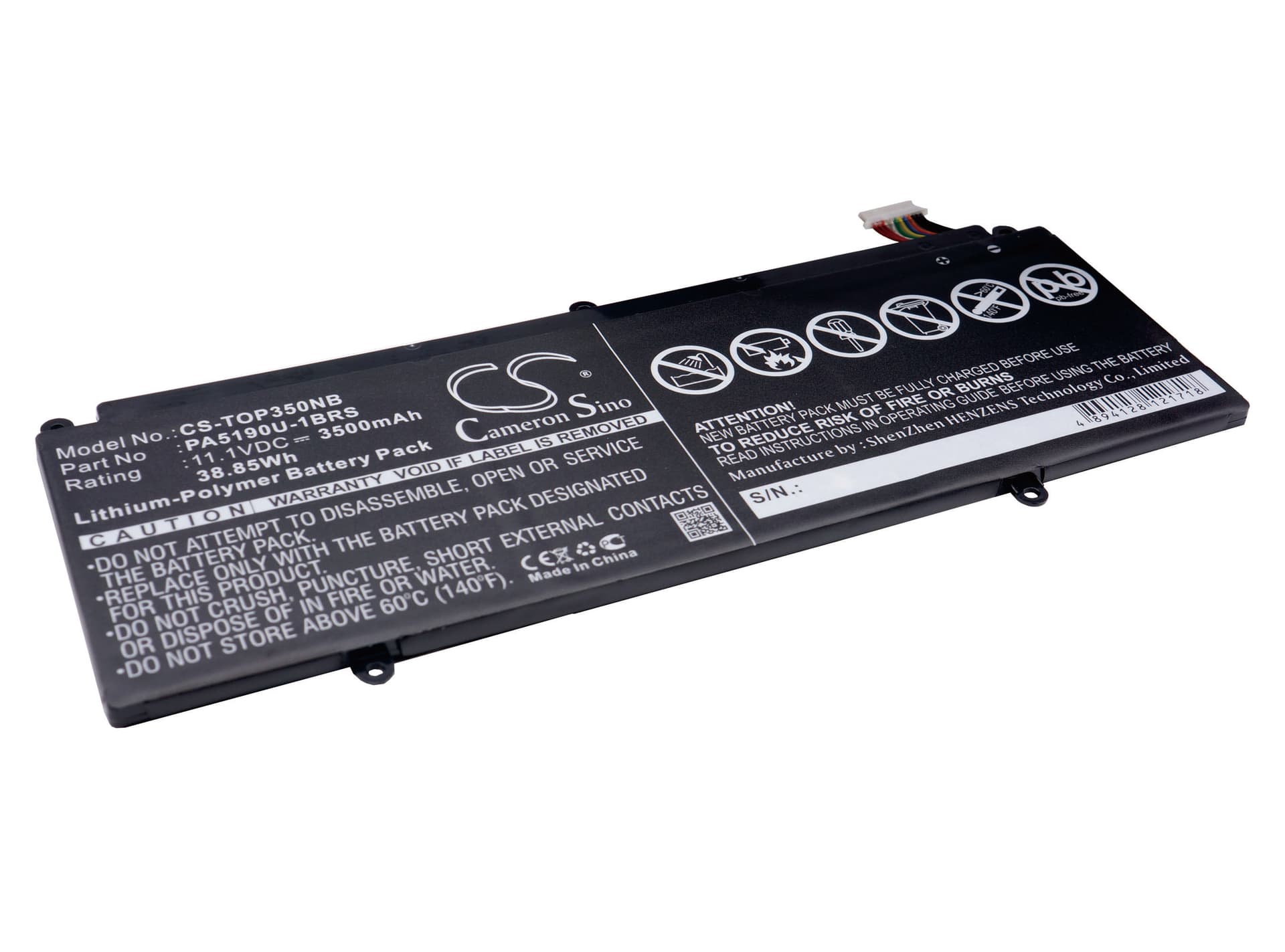 Replacement Battery for Toshiba Click 2 Pro - CS-TOP350NB-1.jpg