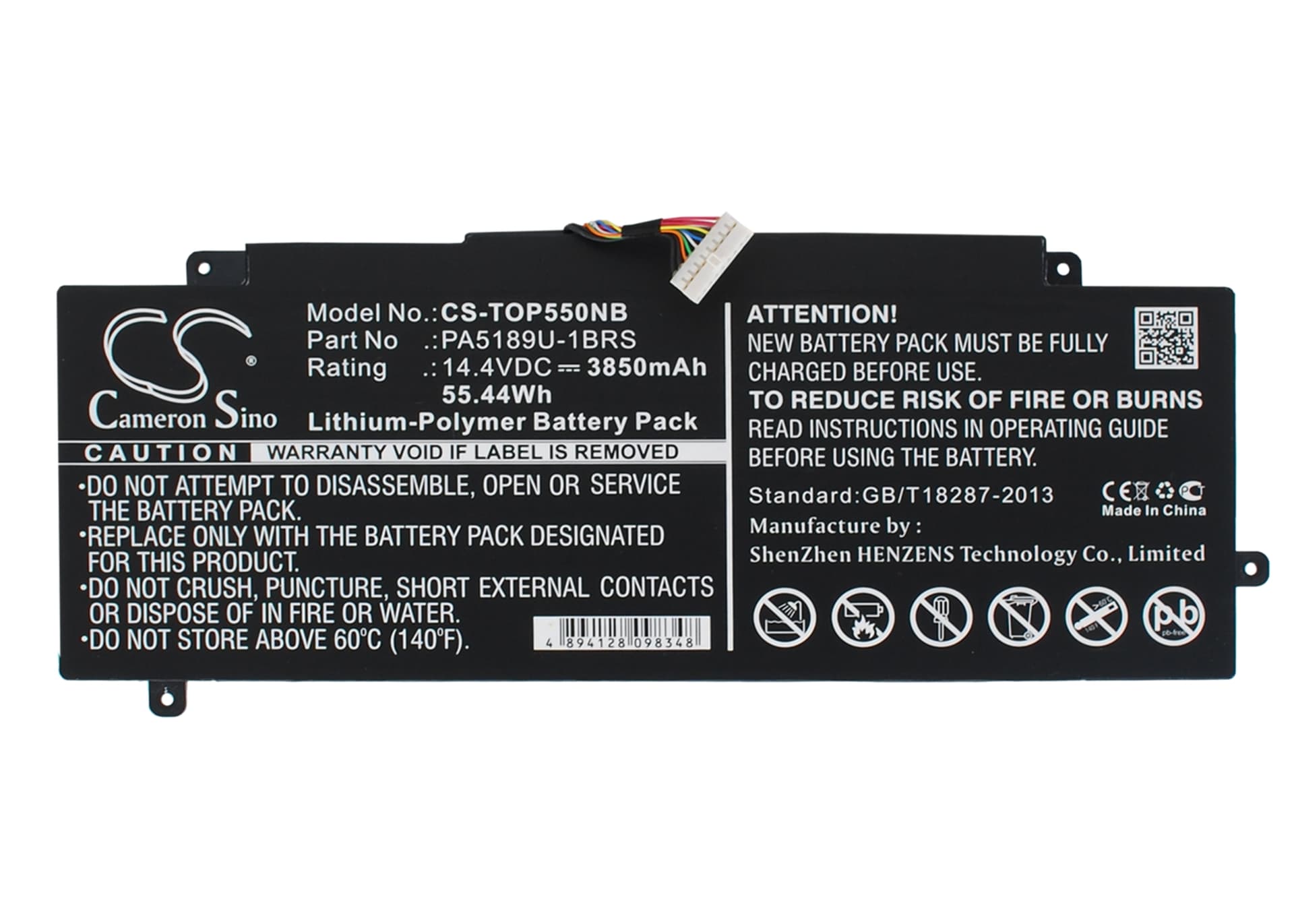 Replacement Battery for Toshiba Satellite P55W-B - CS-TOP550NB-1.jpg
