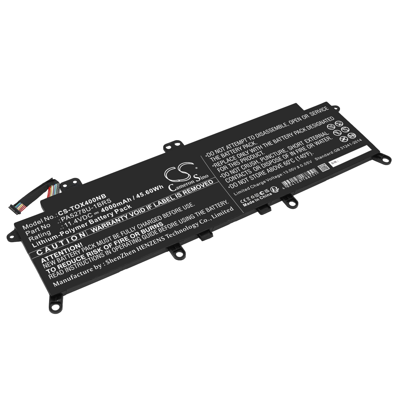 Replacement Battery for Toshiba Tecra X40-D-145 - CS-TOX400NB-1.jpg