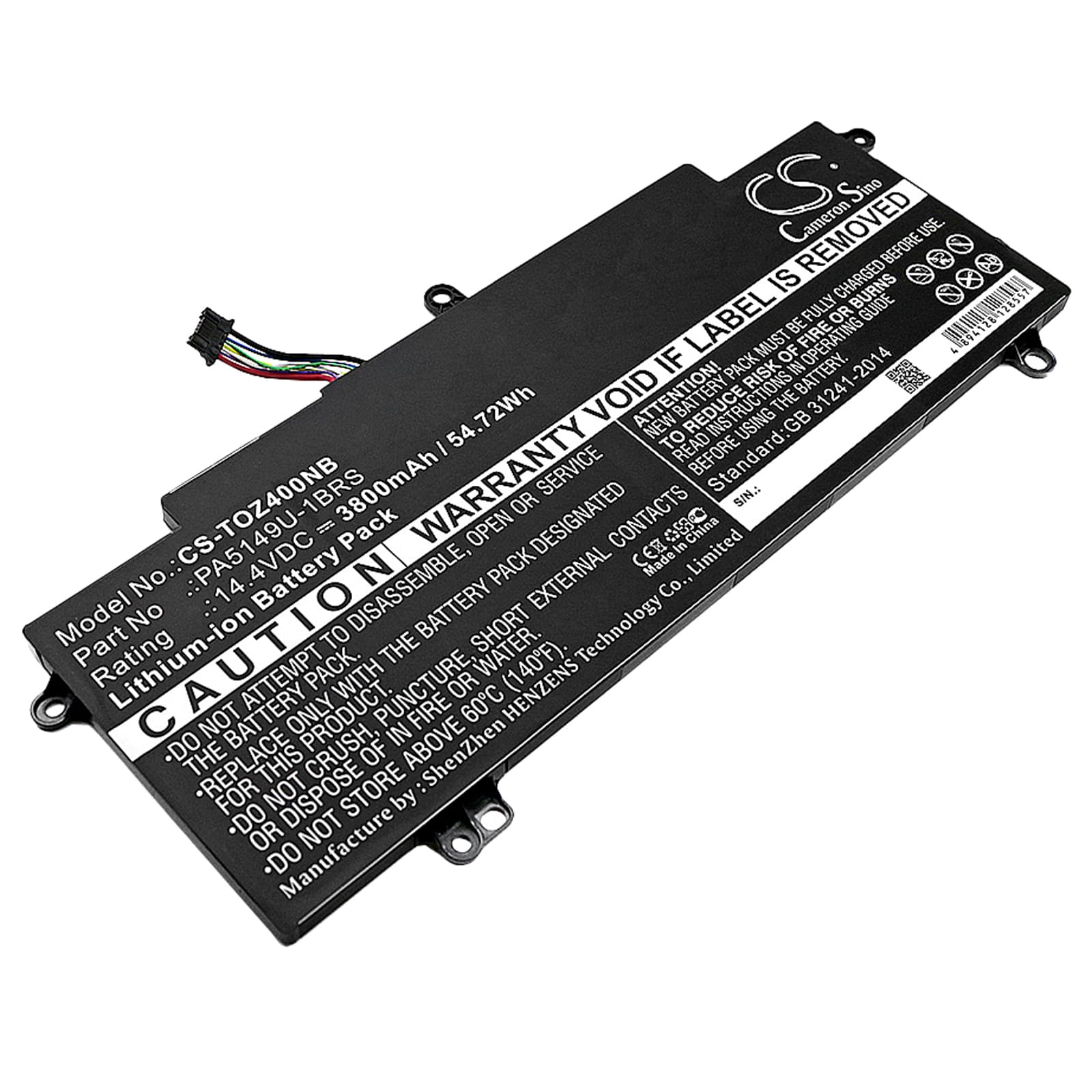 Replacement Battery for Toshiba Tecra Z40-A-17K - CS-TOZ400NB-1.jpg