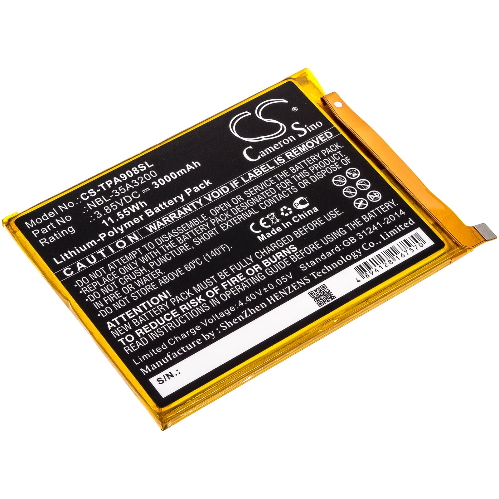 Replacement Battery for Neffos N1 - CS-TPA908SL-1.jpg