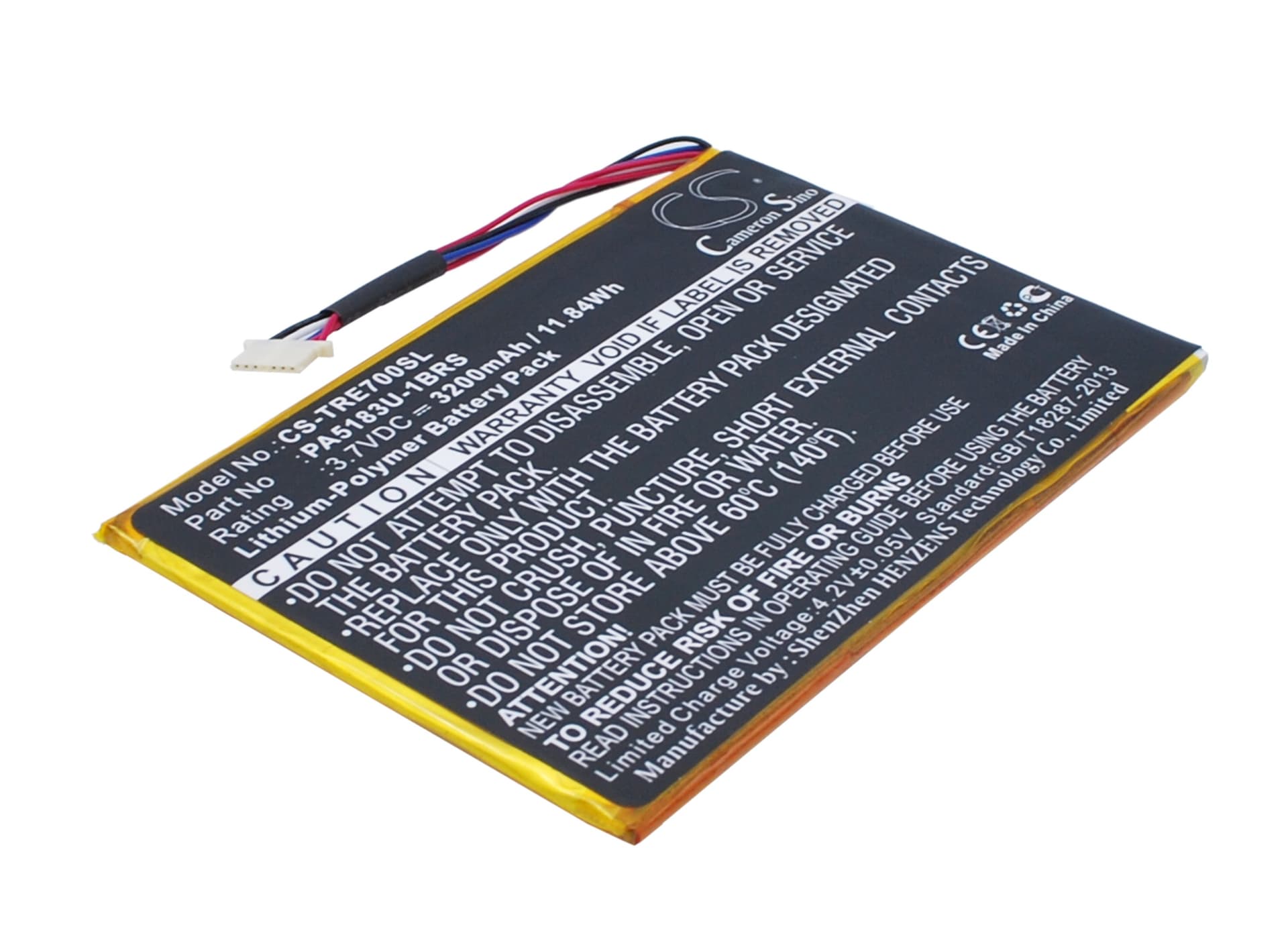 Replacement Battery for Toshiba Excite Go Mini 7 - CS-TRE700SL-1.jpg