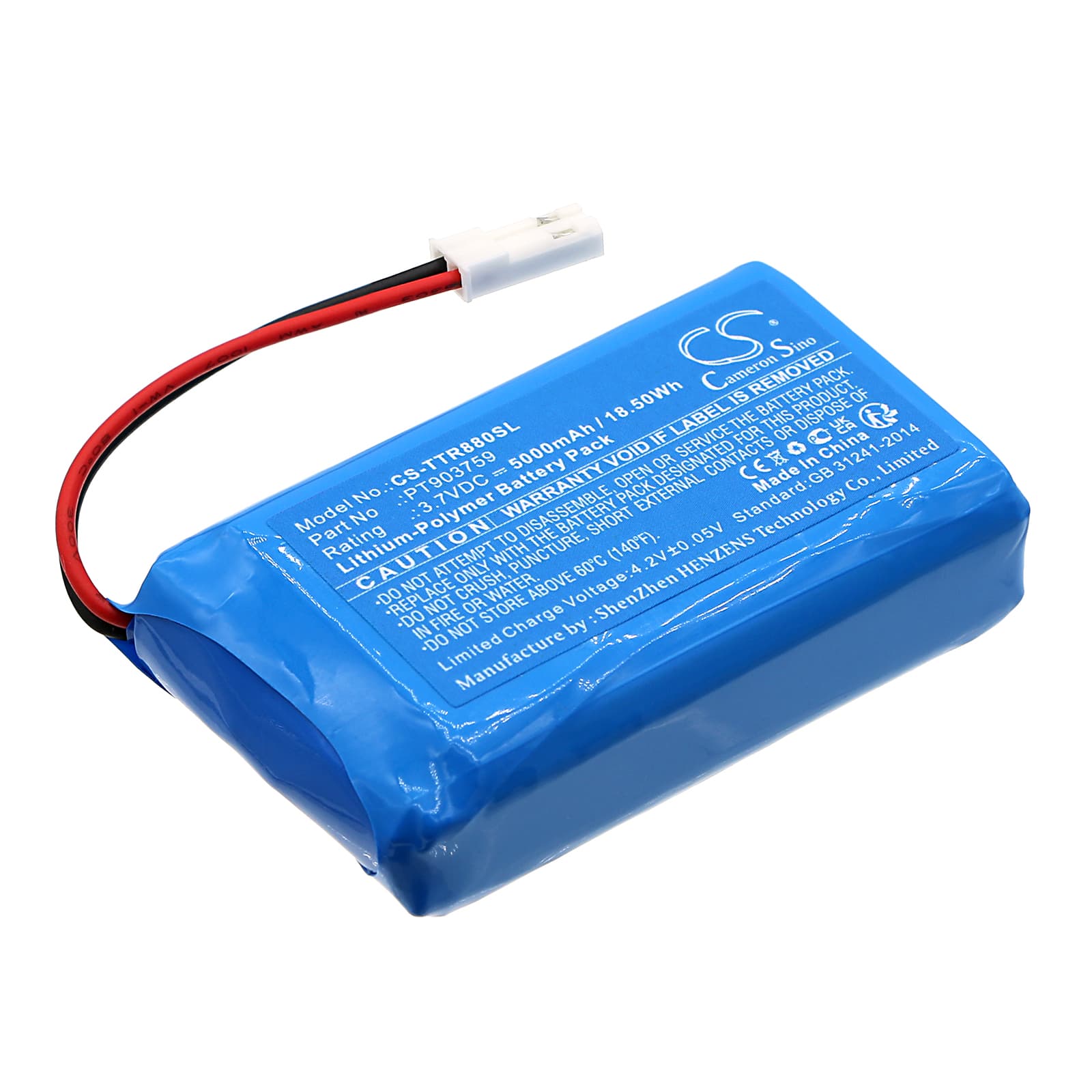 Replacement Battery for Triplett 8060 CamView Elite Video Test Monitor - CS-TTR880SL-1.jpg