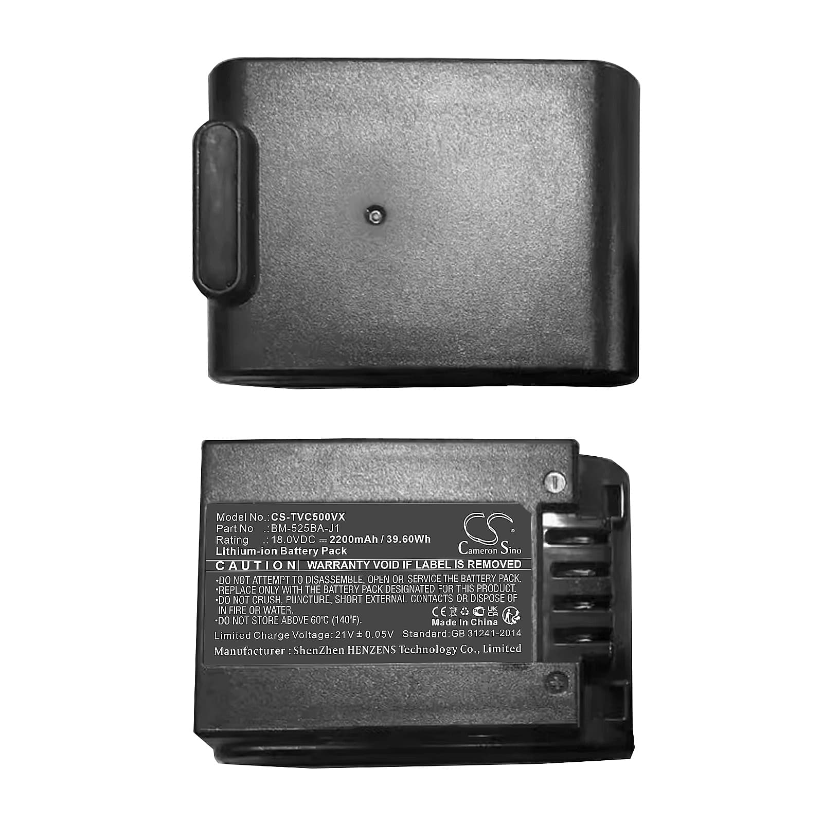 Replacement Battery for Toshiba VC-CLX50-N - CS-TVC500VX-1.jpg