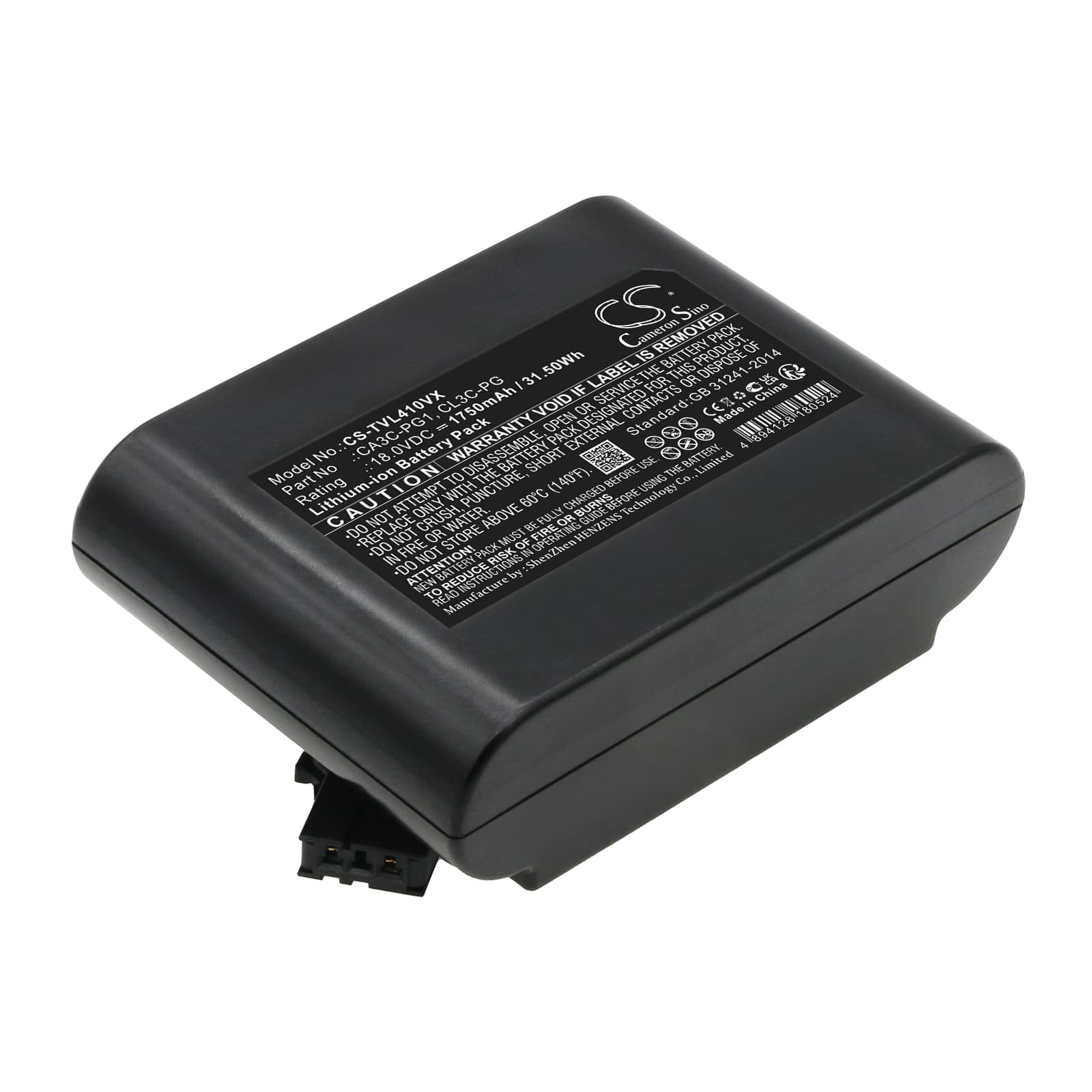 Replacement Battery for Toshiba CL410AC - CS-TVL410VX-1.jpg