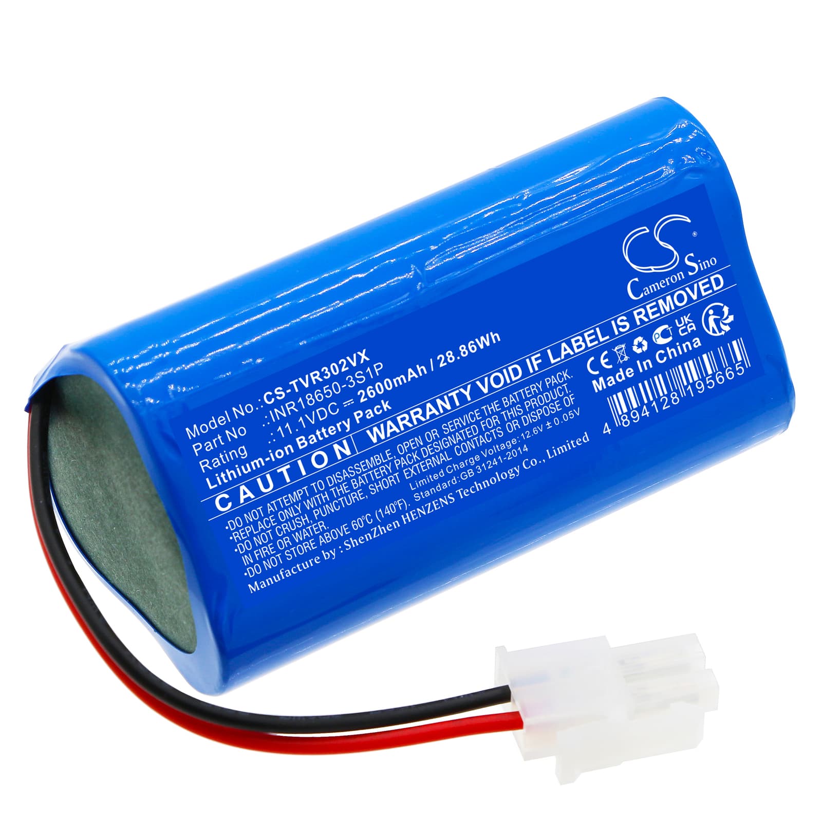 Replacement Battery for TOTAL TVCRR30201 - CS-TVR302VX-1.jpg