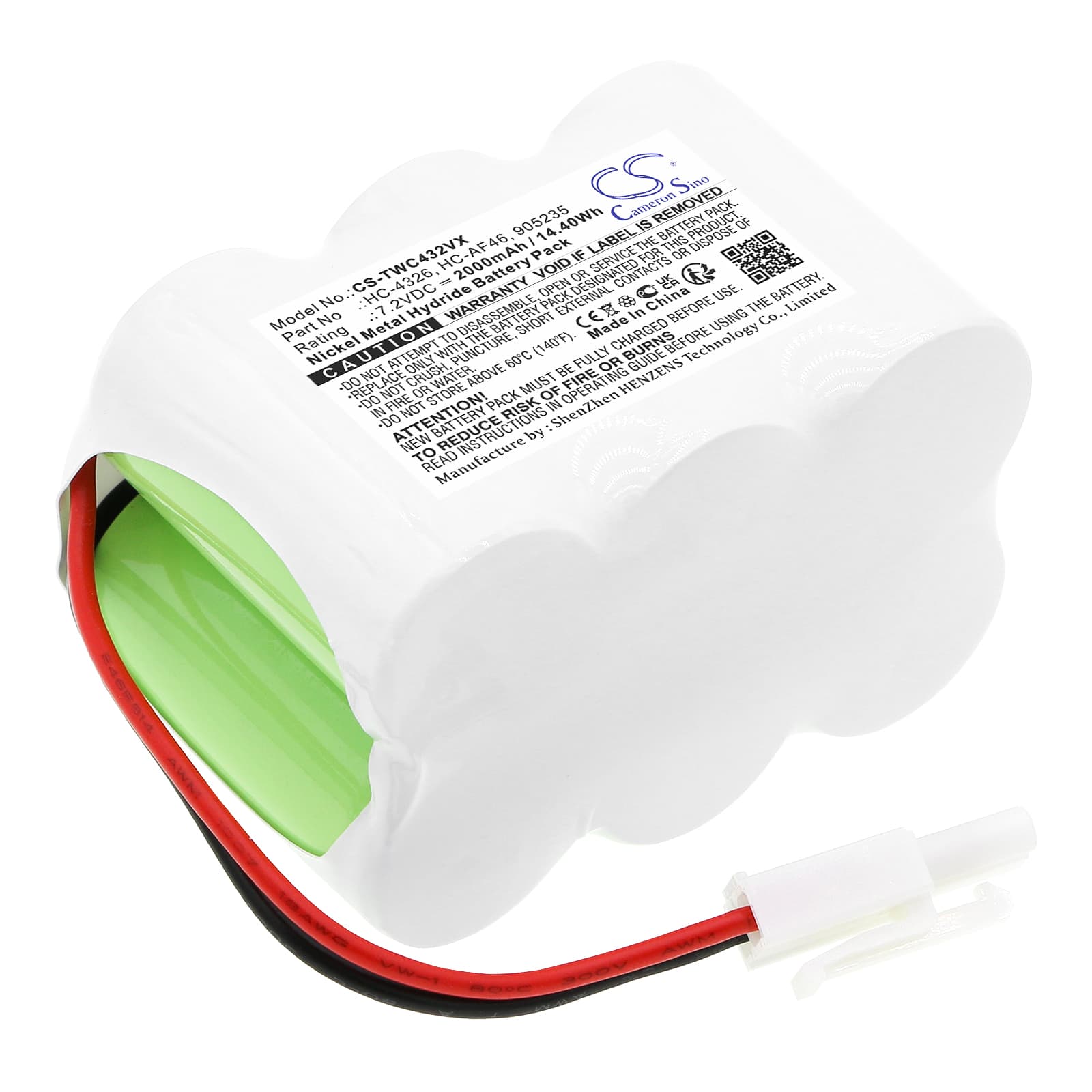 Replacement Battery for Twinbird HC-4326P - CS-TWC432VX-1.jpg