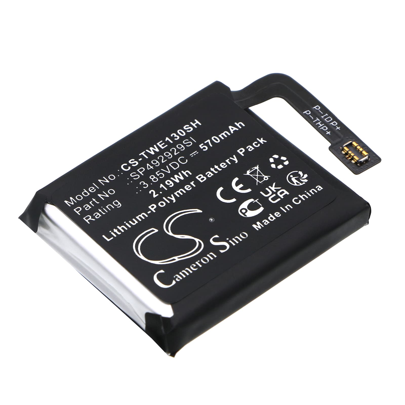 Replacement Battery for Ticwatch Pro 3 - CS-TWE130SH-1.jpg
