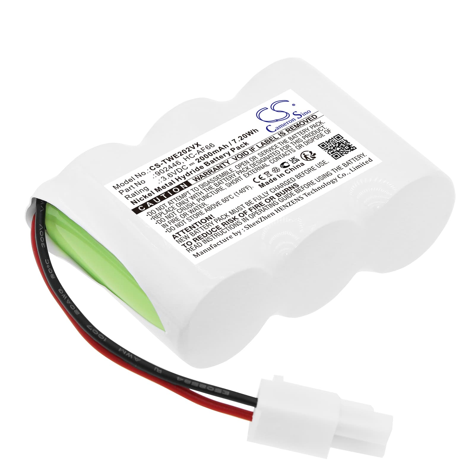 Replacement Battery for Twinbird HC-E202 - CS-TWE202VX-1.jpg