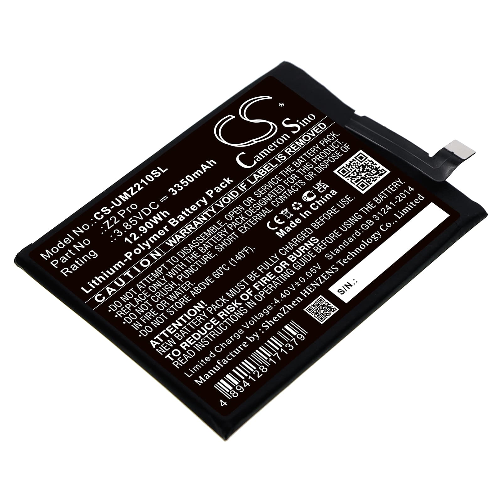 Replacement Battery for UMI UMIDIGI Z2 Pro - CS-UMZ210SL-1.jpg