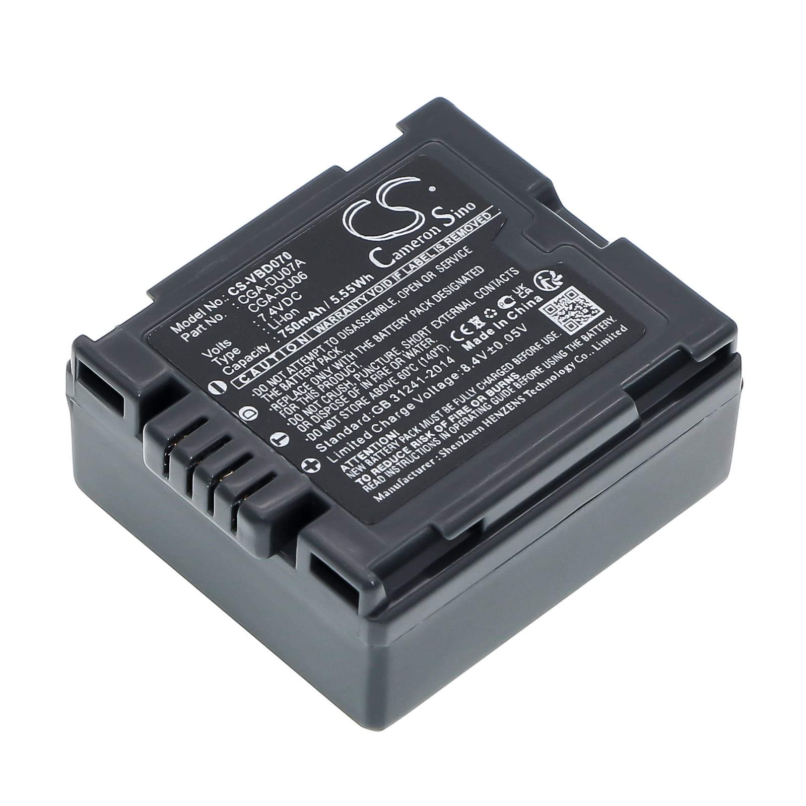 Replacement Battery for Panasonic PV-GS19