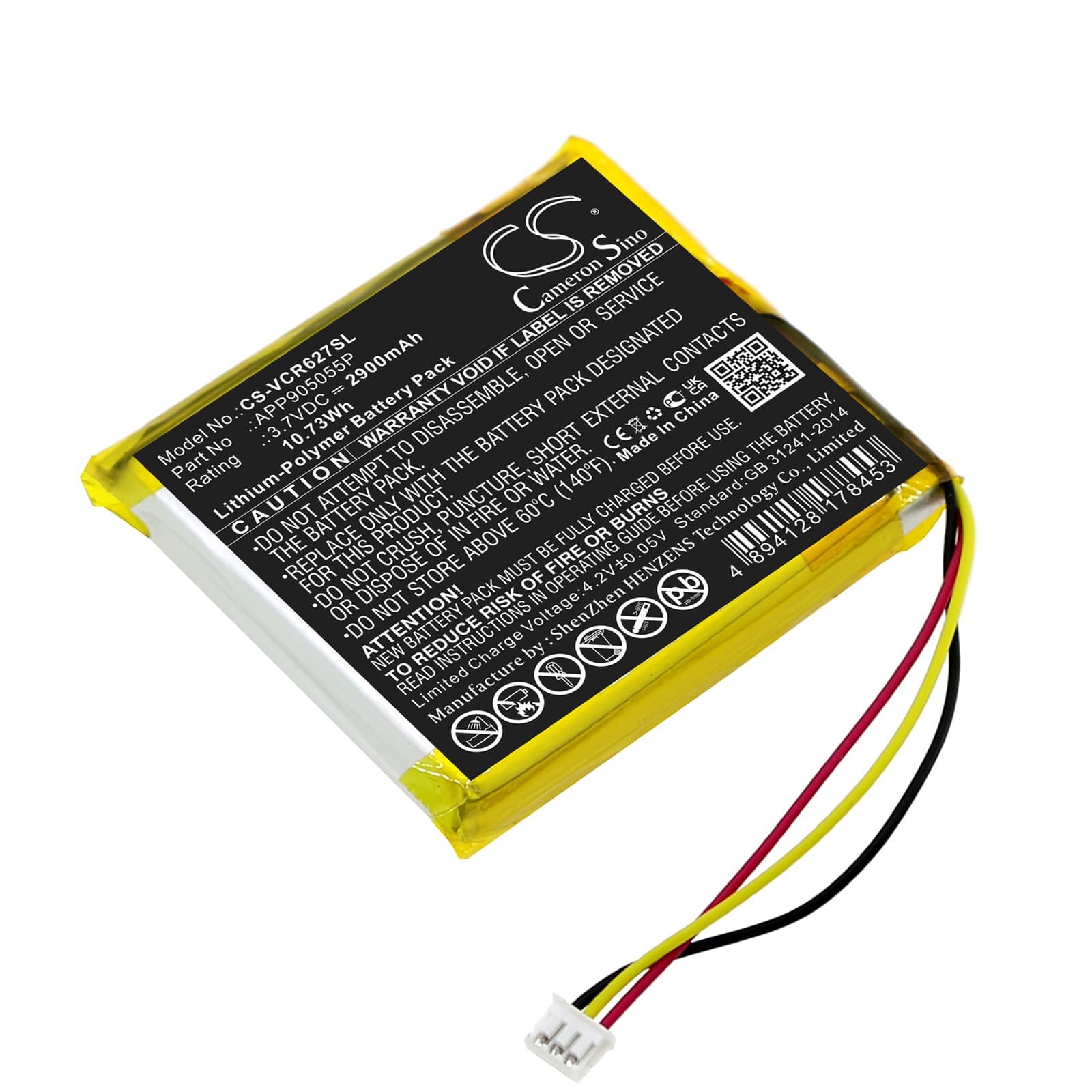 Replacement Battery for VentureCraft Vantam Piano Jazz Classic R627 - CS-VCR627SL-1.jpg