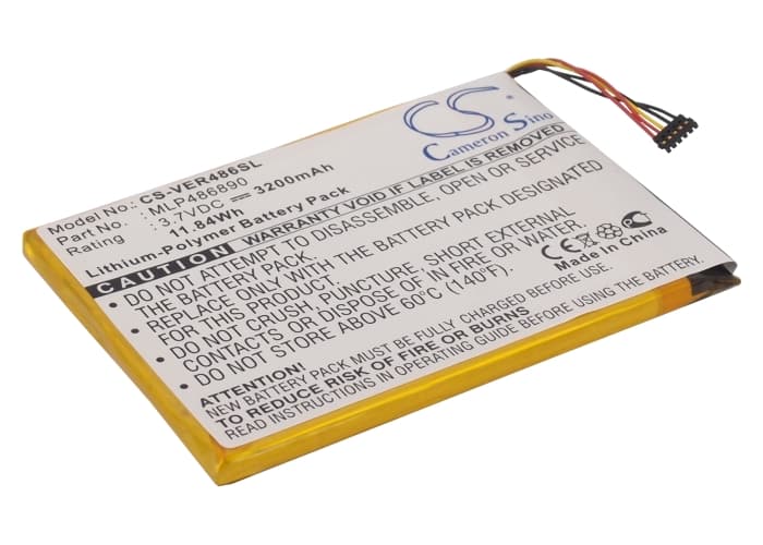 Replacement Battery for ViewSonic Zoompad