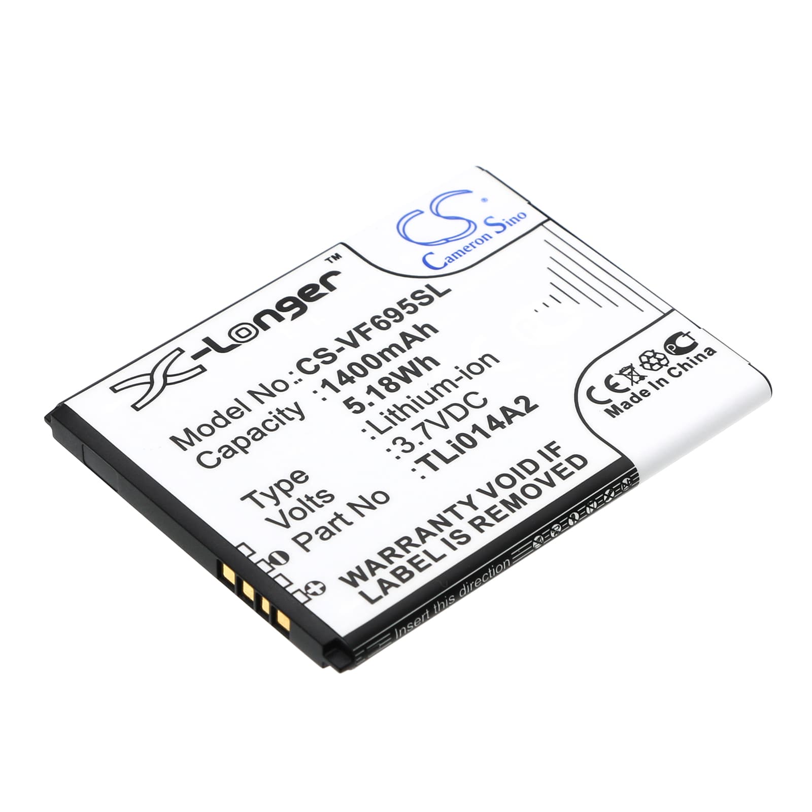 Replacement Battery for Vodafone Smart First 6 - CS-VF695SL-1.jpg