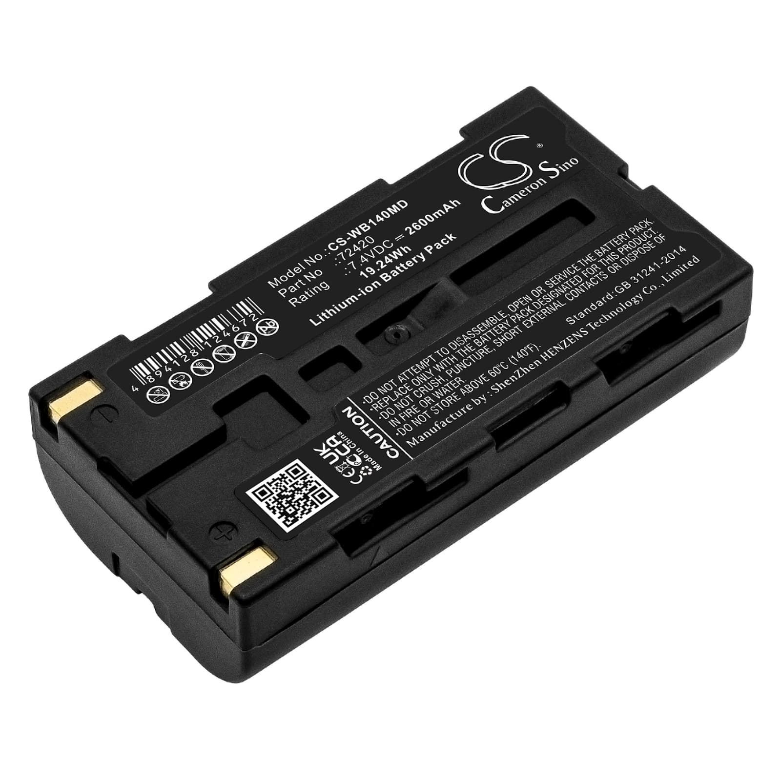 Replacement Battery for Welch-Allyn 14001 - CS-WB140MD-1.jpg
