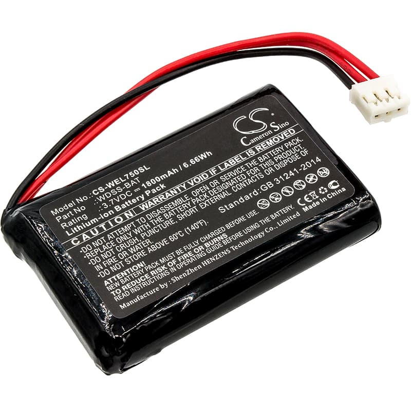 Replacement Battery for Vernier Wireless Dynamics Sensor System - CS-WEL750SL-1.jpg