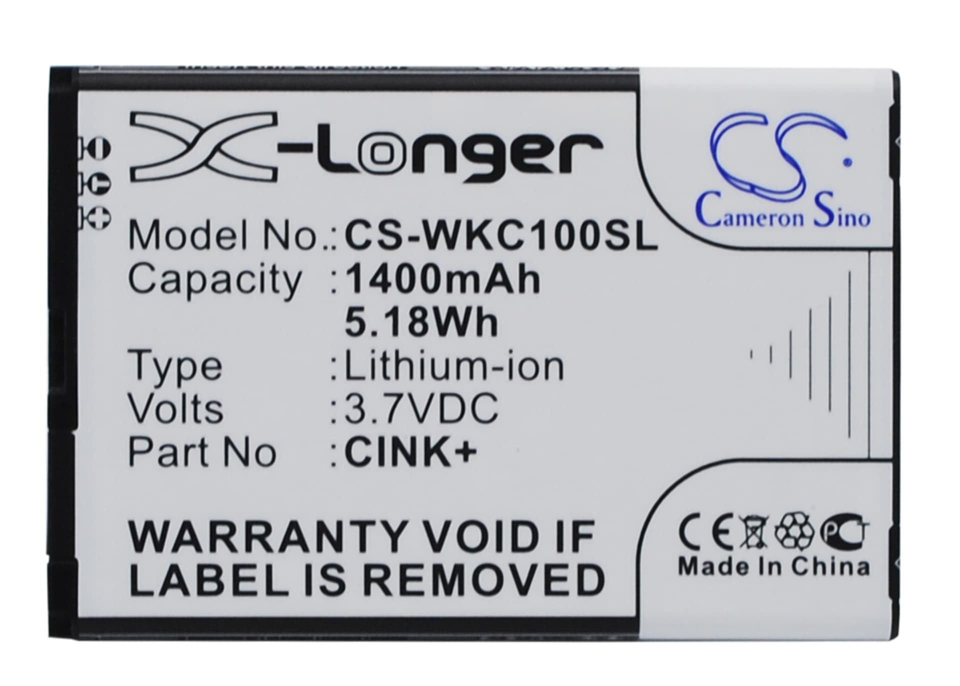 Replacement Battery for Wiko Cink - CS-WKC100SL-1.jpg