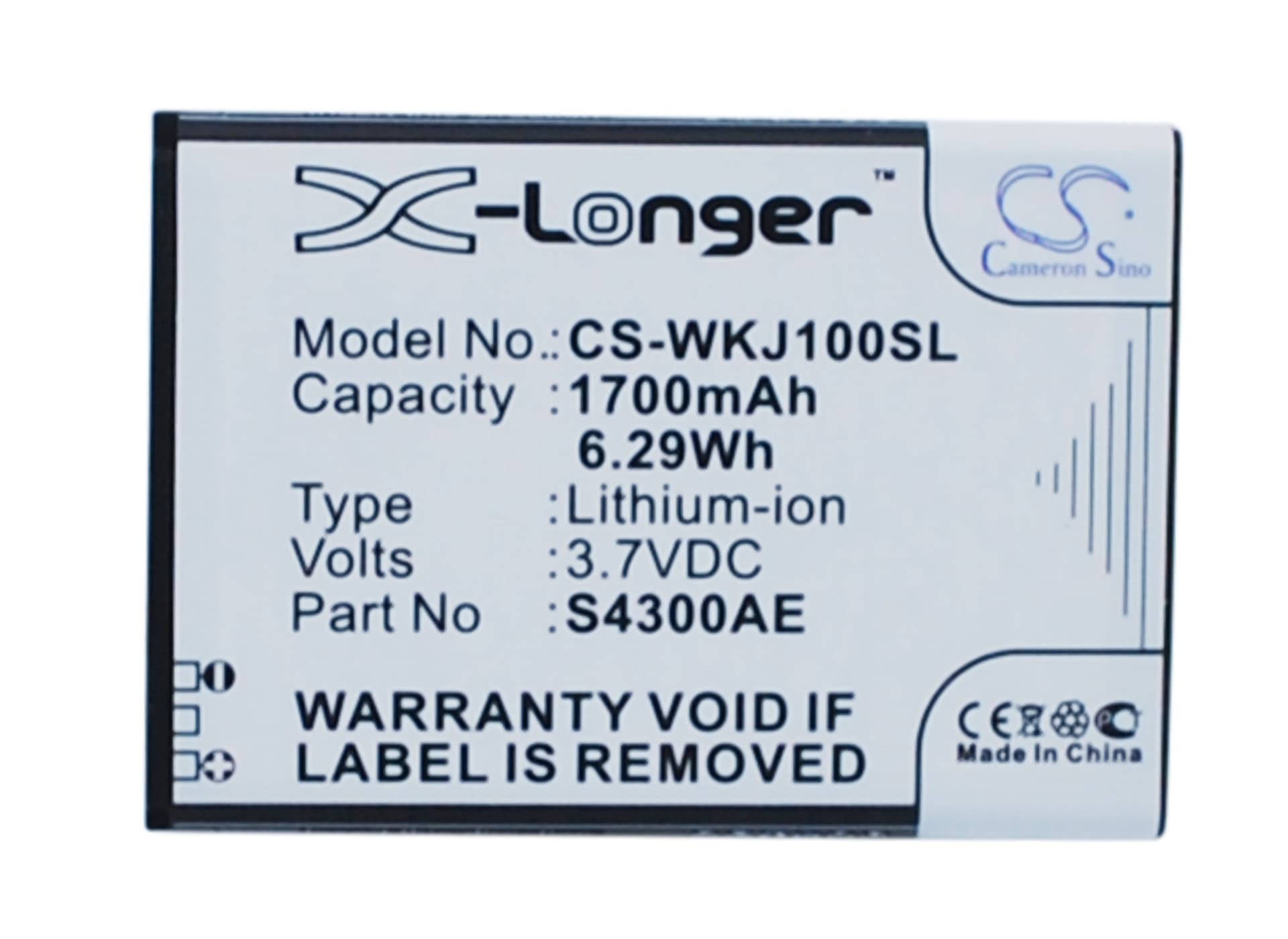 Replacement Battery for Wiko Jimmy - CS-WKJ100SL-1.jpg