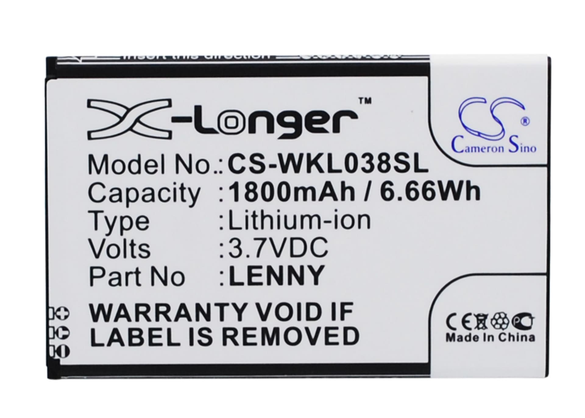 Replacement Battery for Wiko LENNY - CS-WKL038SL-1.jpg