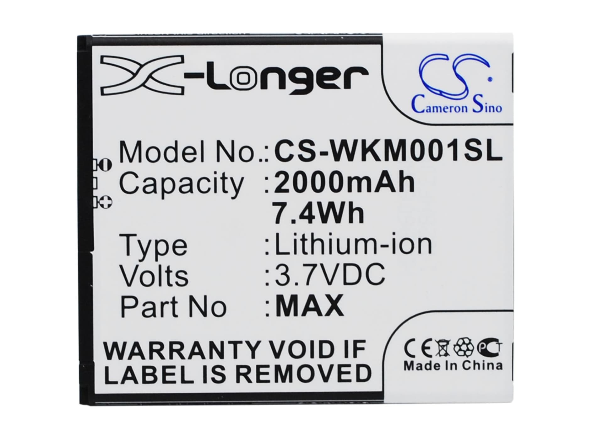 Replacement Battery for Biackphone BP1 - CS-WKM001SL-1.jpg