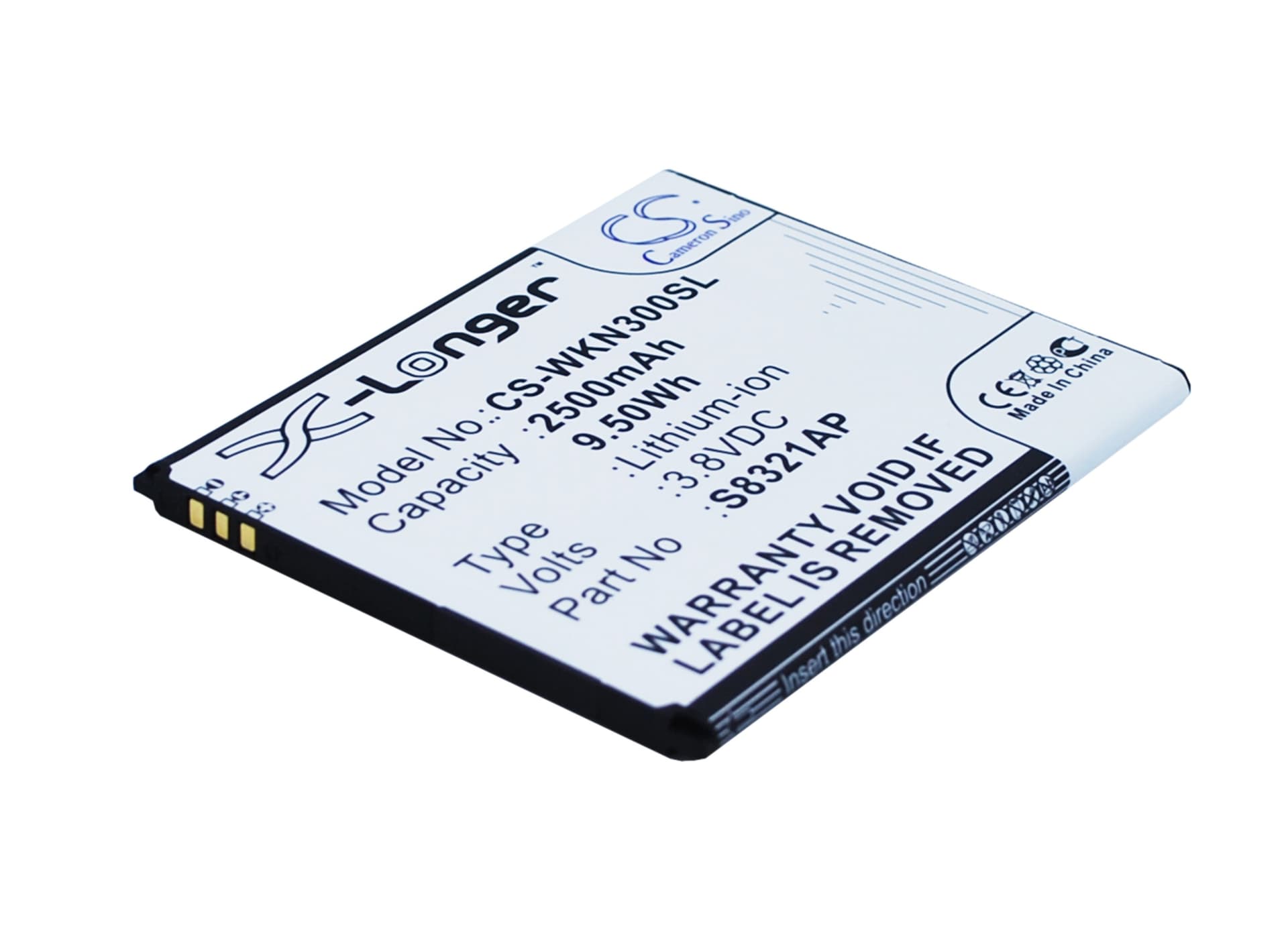 Replacement Battery for Wiko Slide - CS-WKN300SL-1.jpg