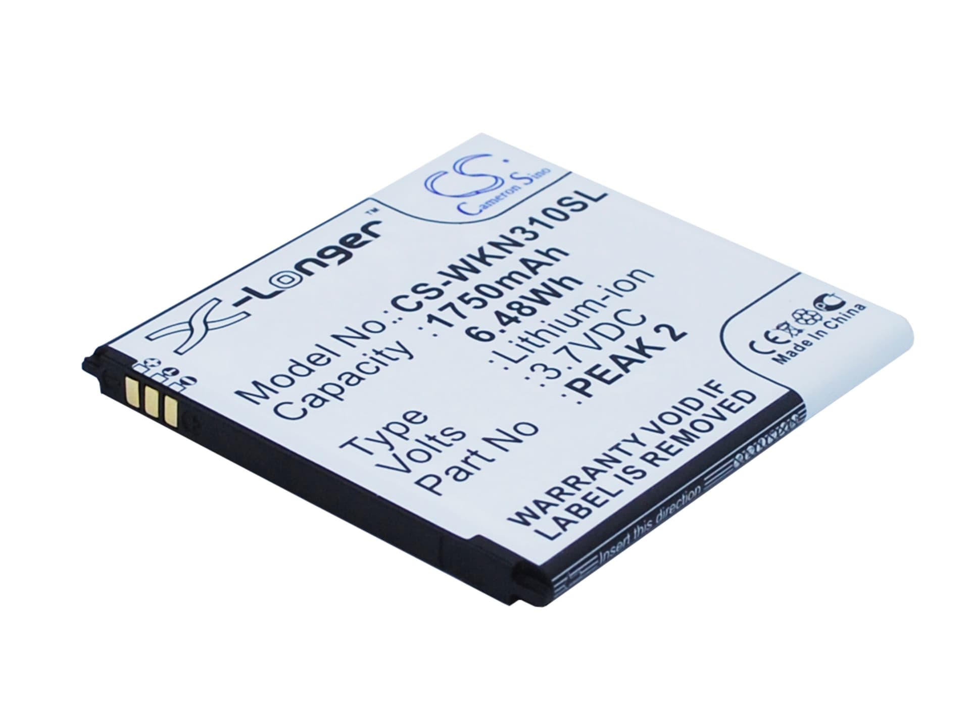 Replacement Battery for Wiko Cink Peax - CS-WKN310SL-1.jpg