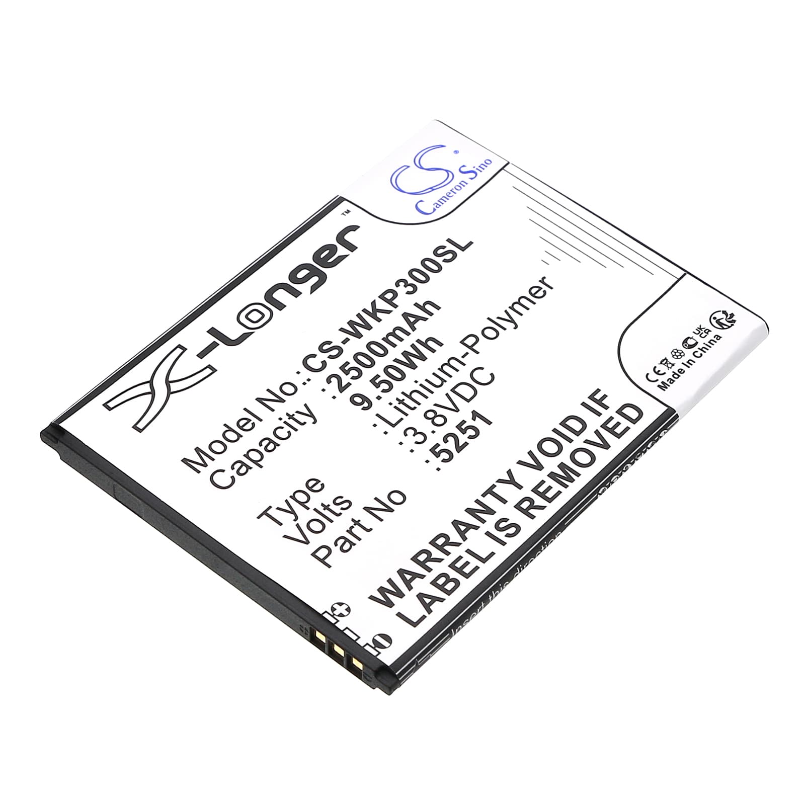 Replacement Battery for Wiko Pulp 3G - CS-WKP300SL-1.jpg