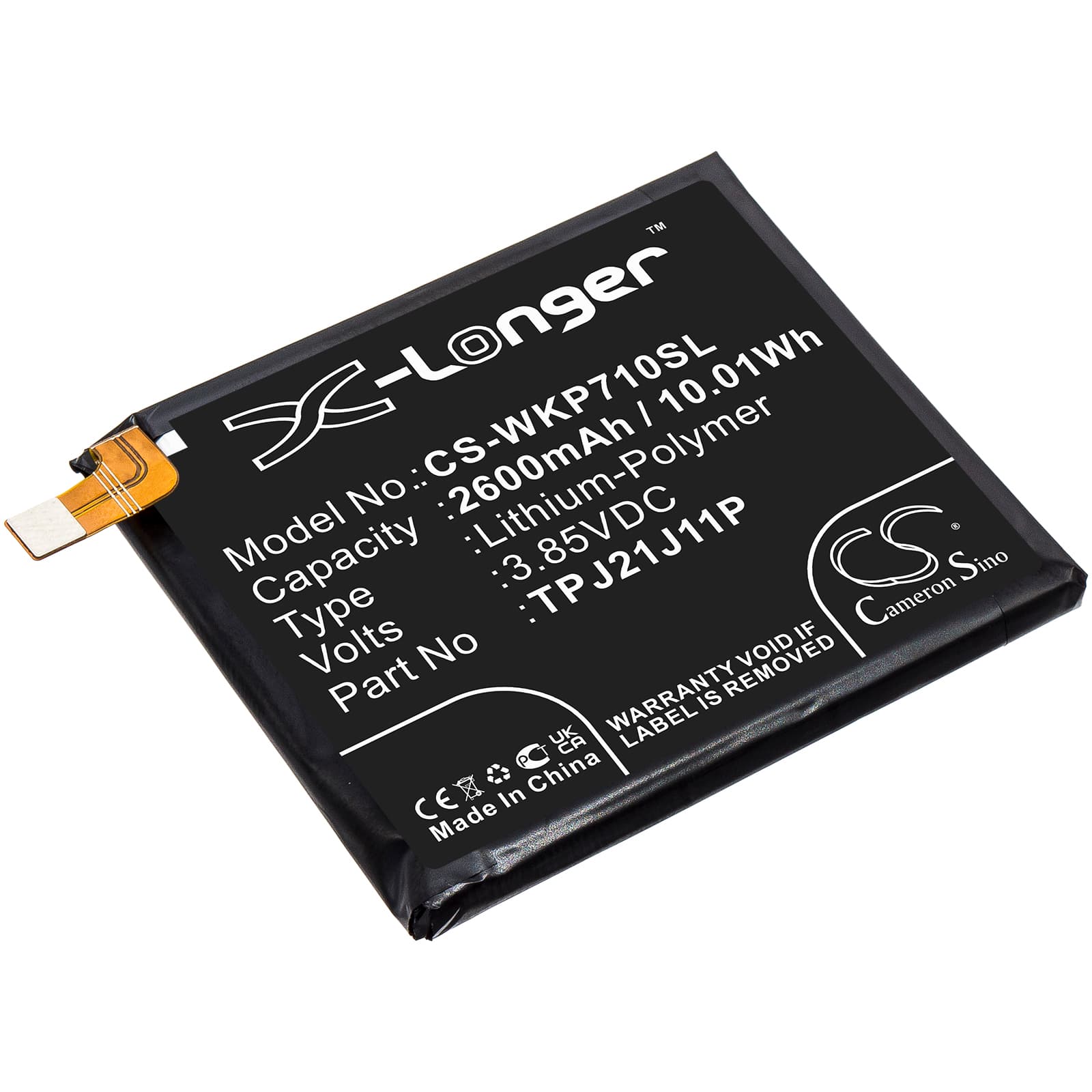 Replacement Battery for Wiko Rakuten Hand - CS-WKP710SL-1.jpg