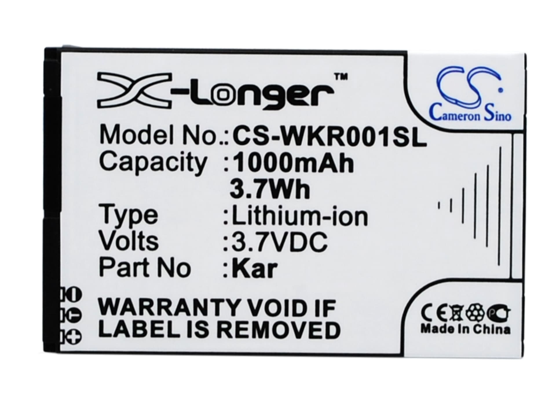 Replacement Battery for Wiko KAR - CS-WKR001SL-1.jpg