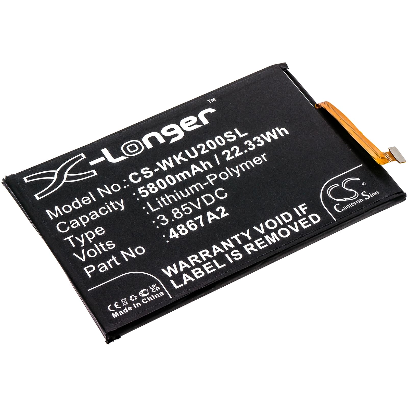 Replacement Battery for Wiko Power U20 - CS-WKU200SL-1.jpg