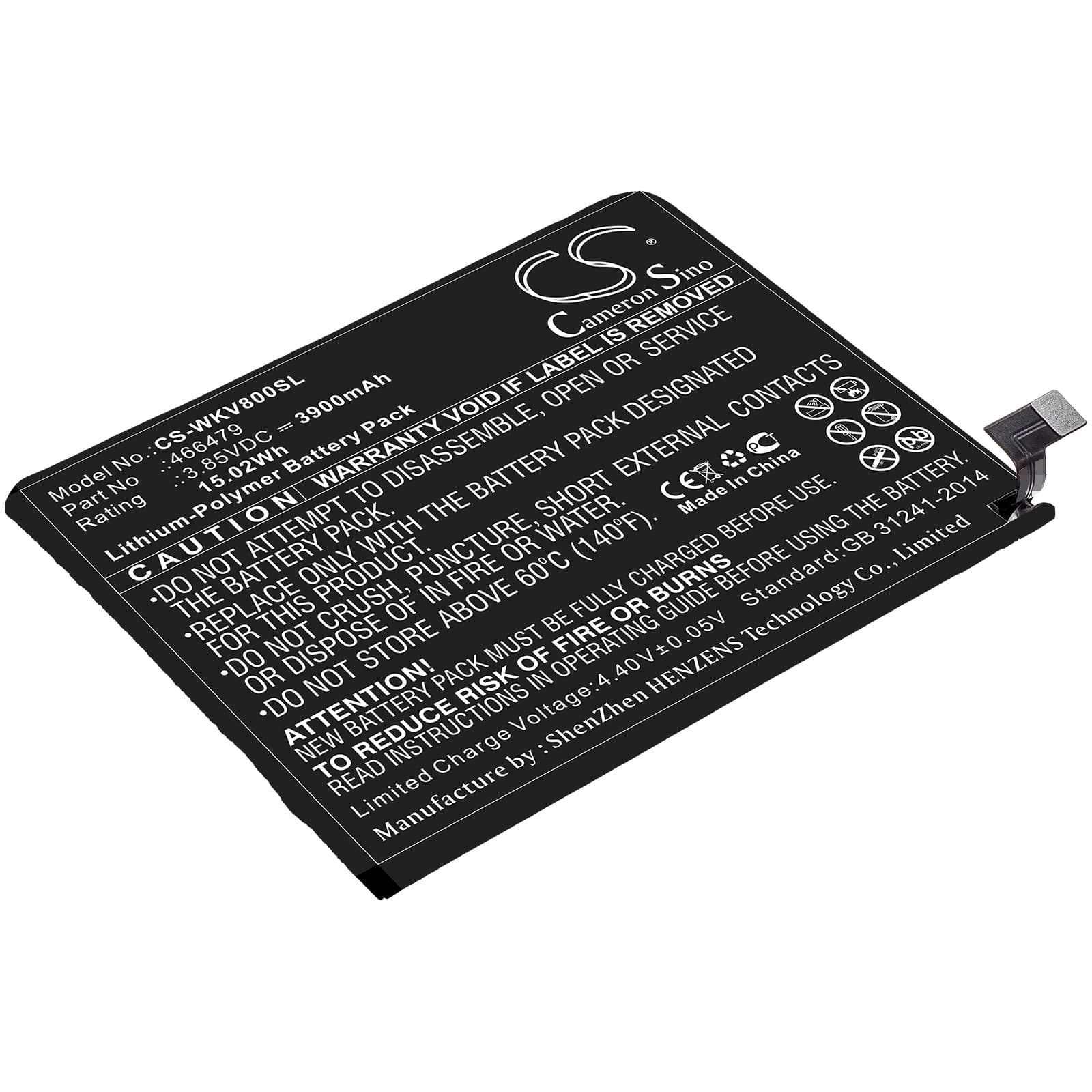 Replacement Battery for Sugar C13 - CS-WKV800SL-1.jpg