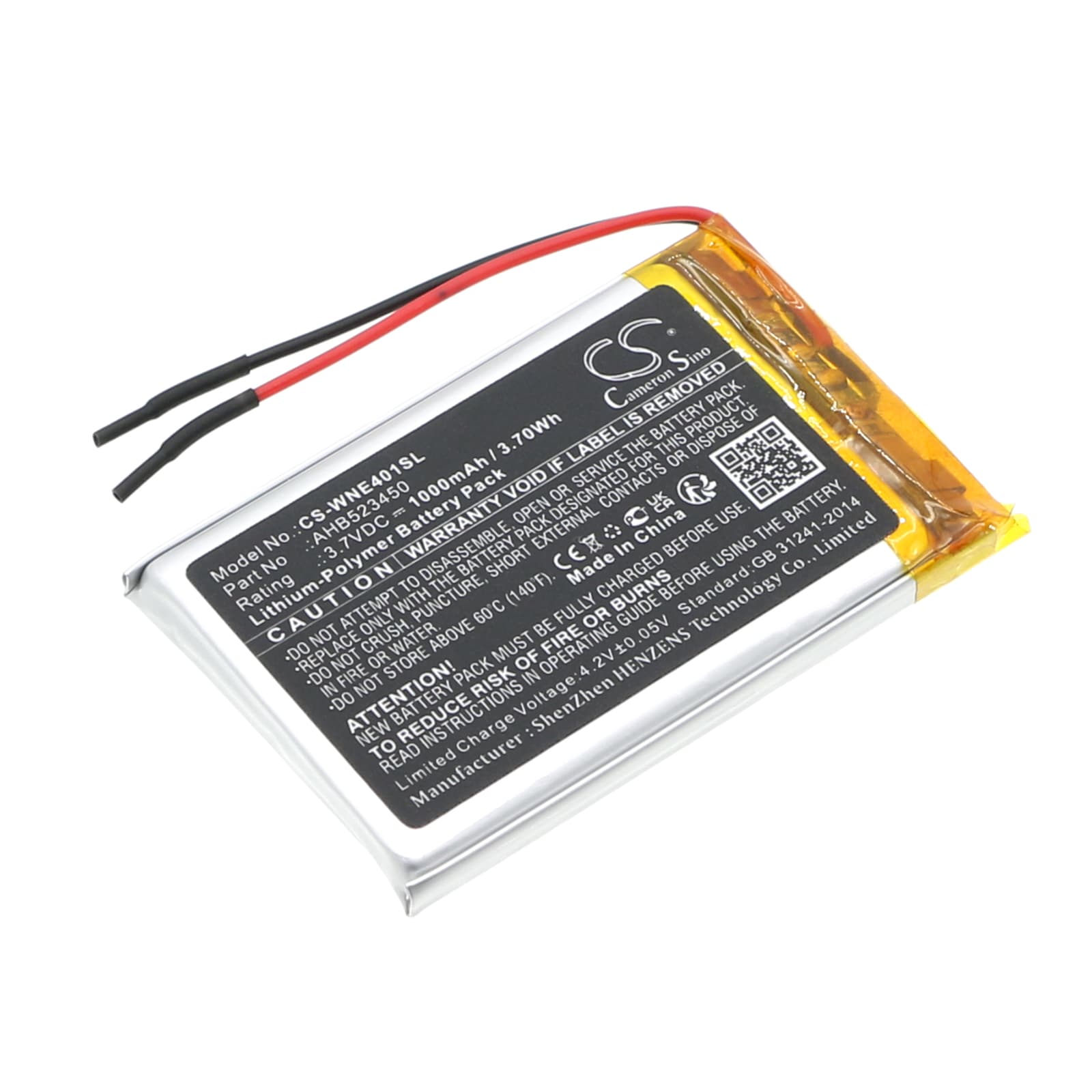 Replacement Battery for Weenect Silber WE401 - CS-WNE401SL-1.jpg