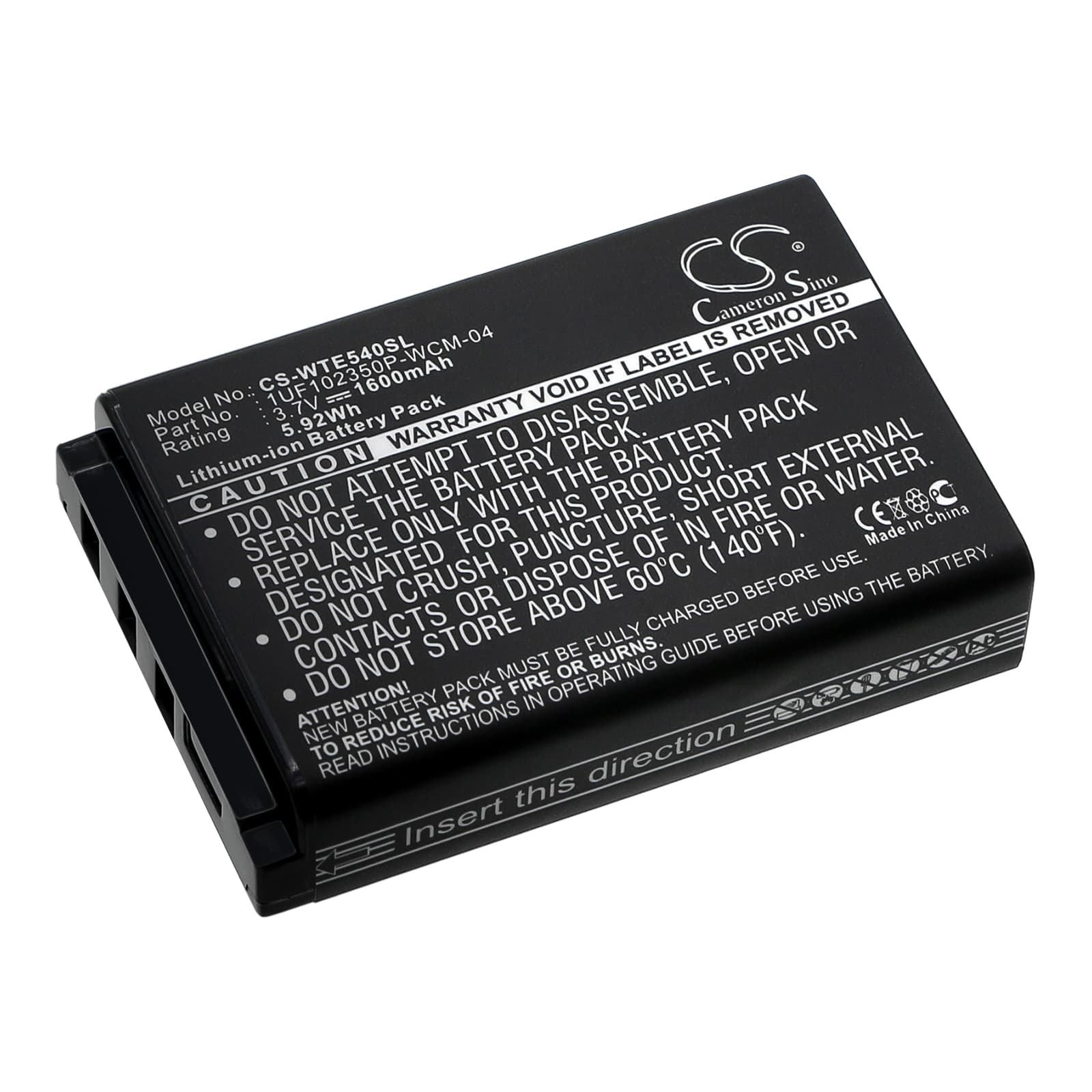 Replacement Battery for Wacom Intuos4 wireless - CS-WTE540SL-1.jpg