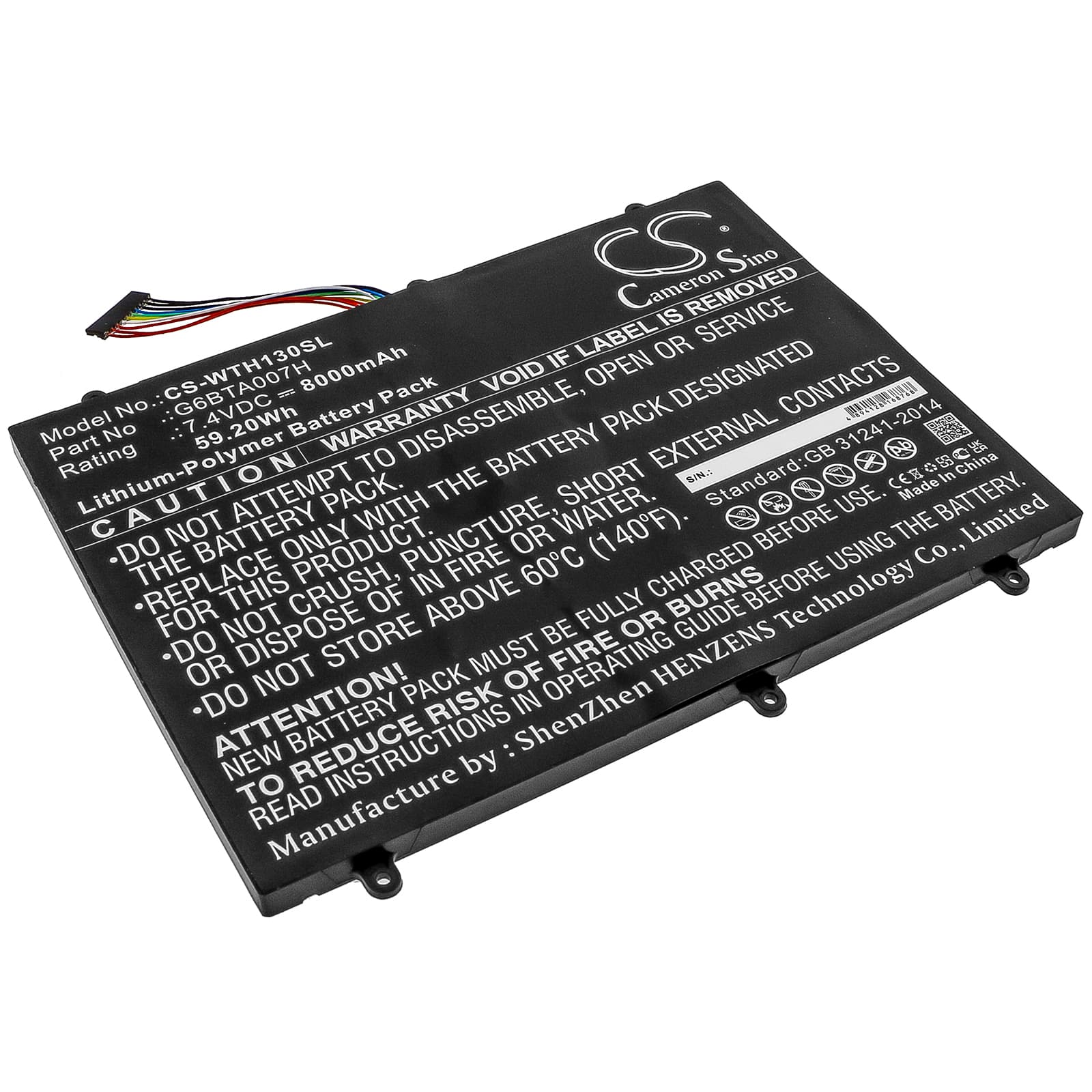 Replacement Battery for Wacom Cintiq Companion 2 - CS-WTH130SL-1.jpg