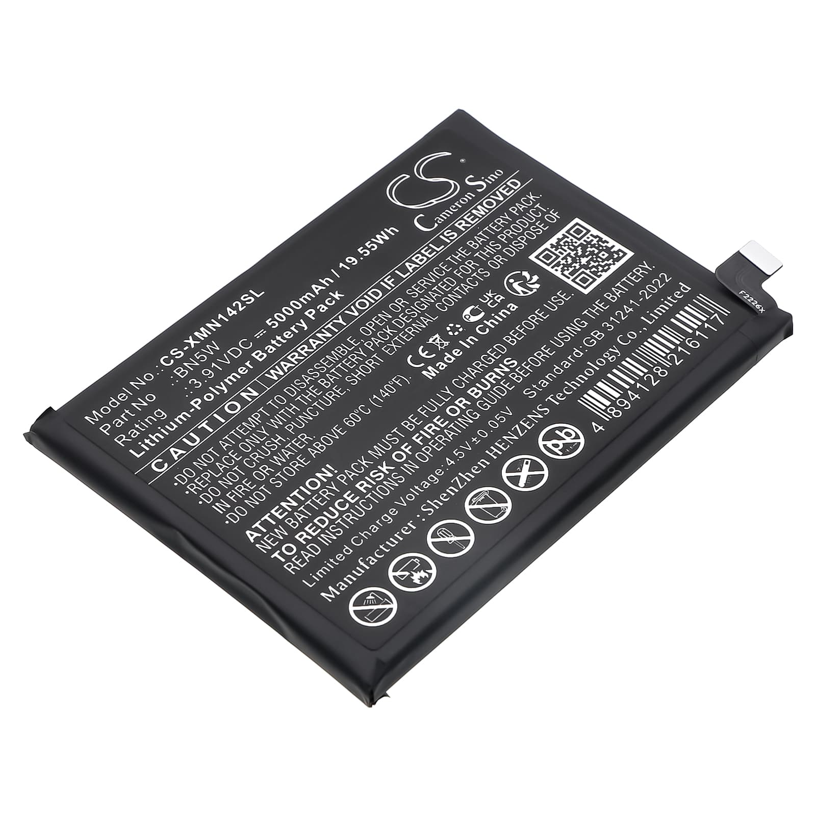 Replacement Battery for Redni 24116RACCG - CS-XMN142SL-1.jpg