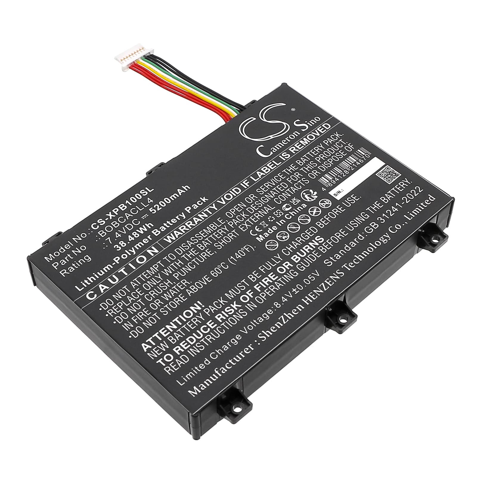 Replacement Battery for Xplore Bobcat Rugged IX101B1 Tablet - CS-XPB100SL-1.jpg