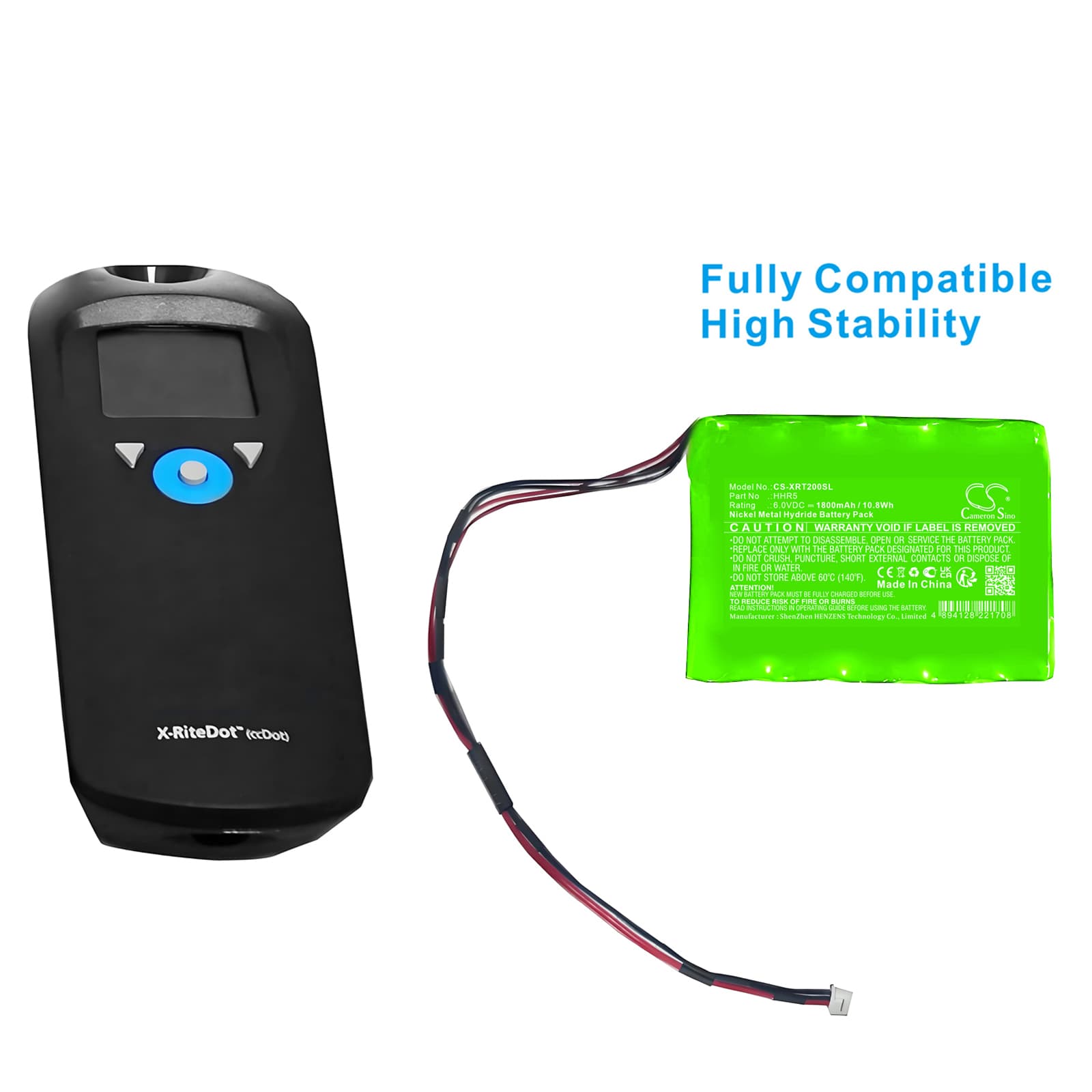 Replacement Battery for X-Rite CCD4 - CS-XRT200SL-1.jpg