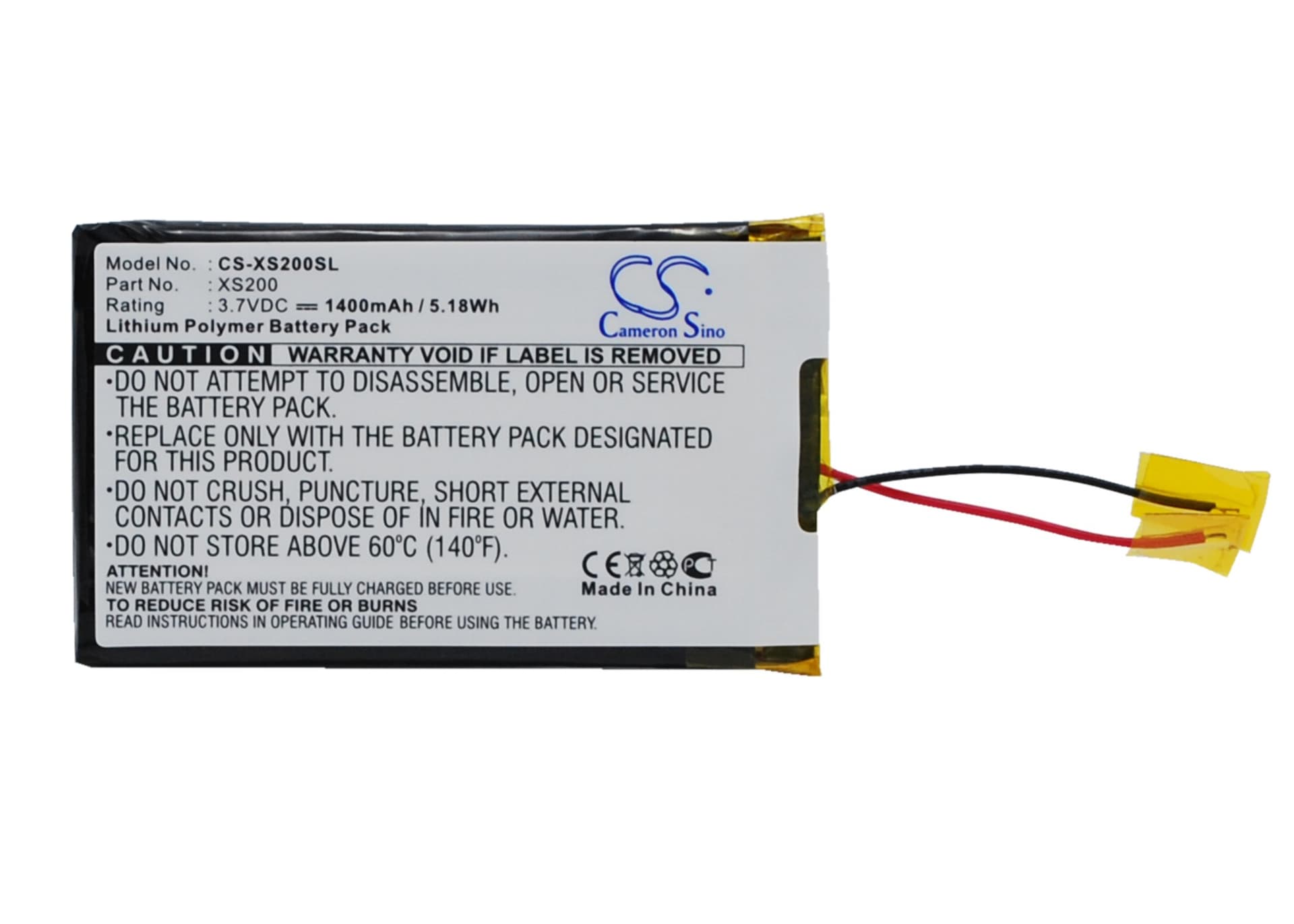 Replacement Battery for Archos Gmini XS200 - CS-XS200SL-1.jpg