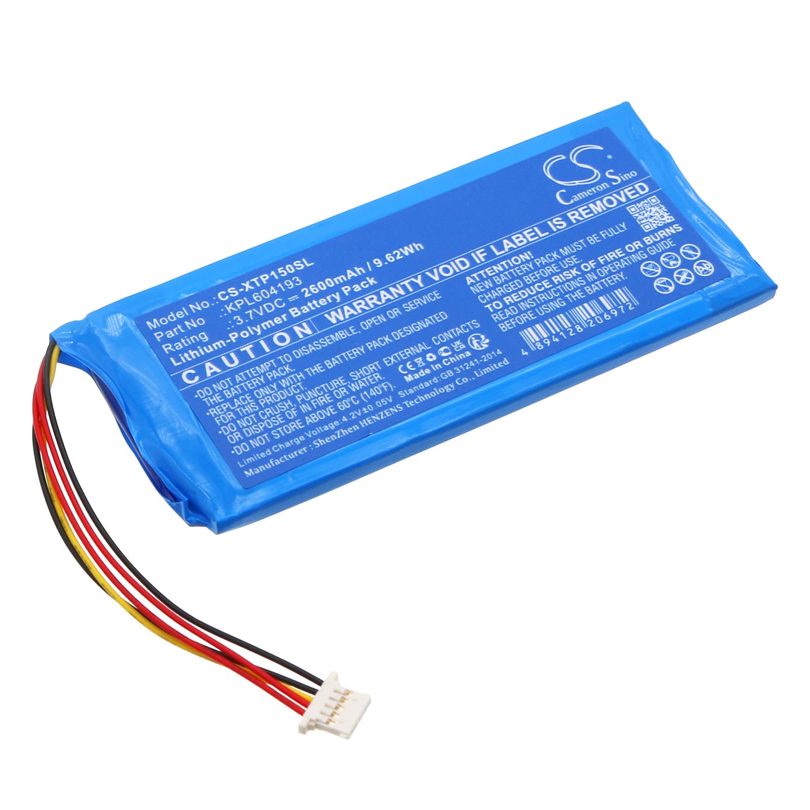 Replacement Battery for XTOOL TP150 TPMS Diagnostic Tool - CS-XTP150SL-1.jpg
