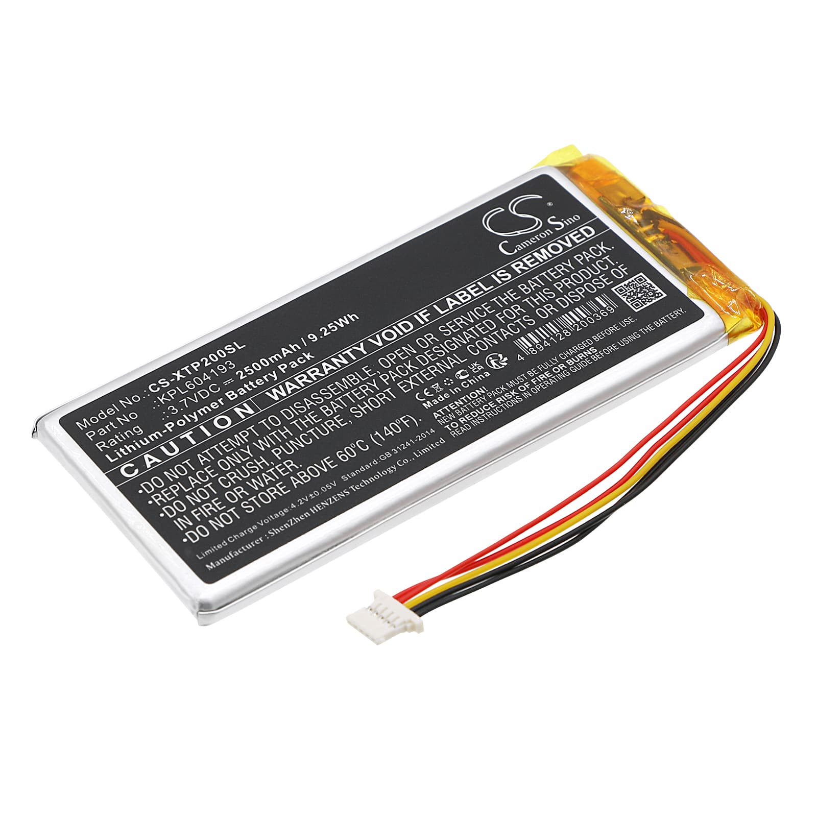 Replacement Battery for XTOOL TP200