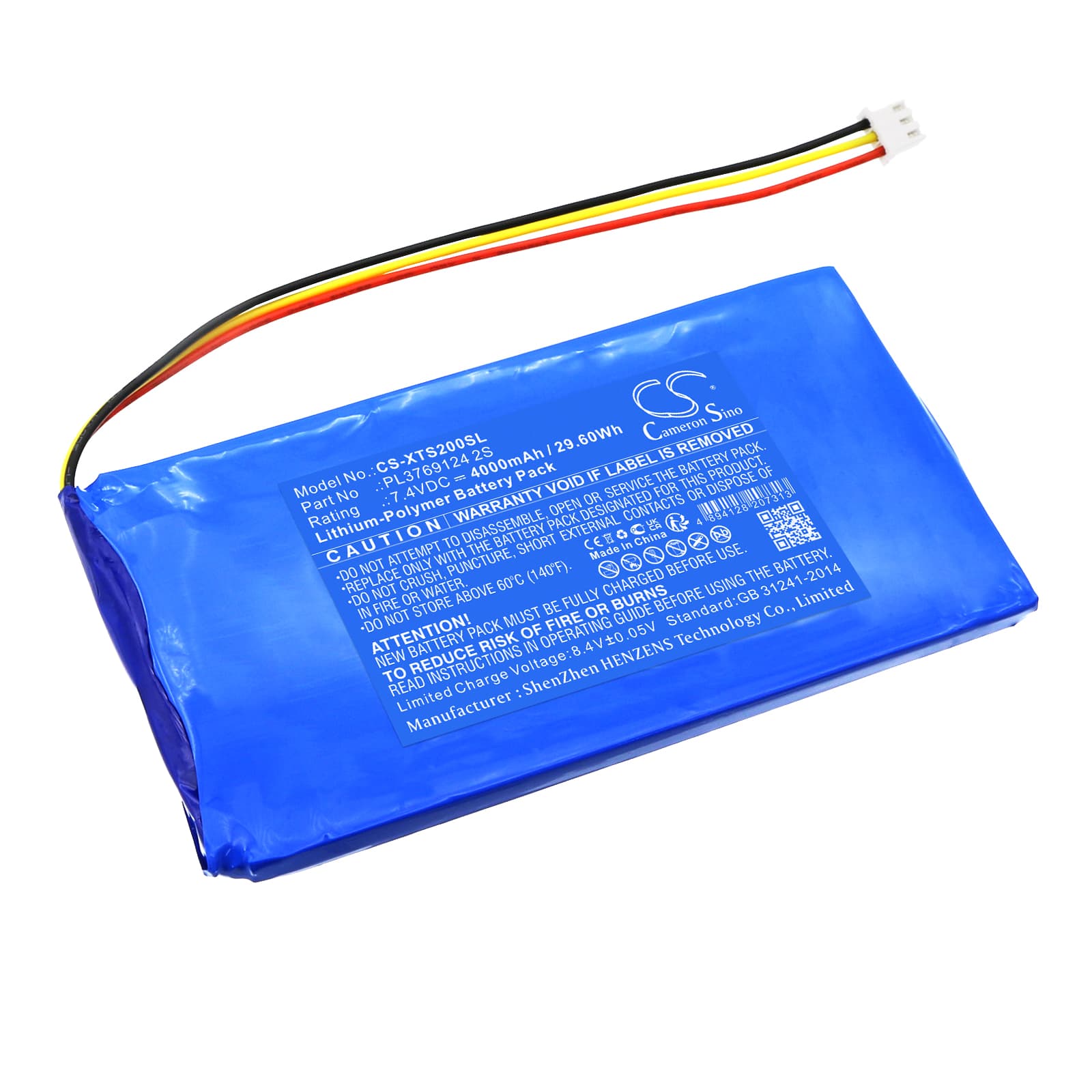 Replacement Battery for XTOOL PS2 Heavy Duty Truck Diagnostic Tool - CS-XTS200SL-1.jpg