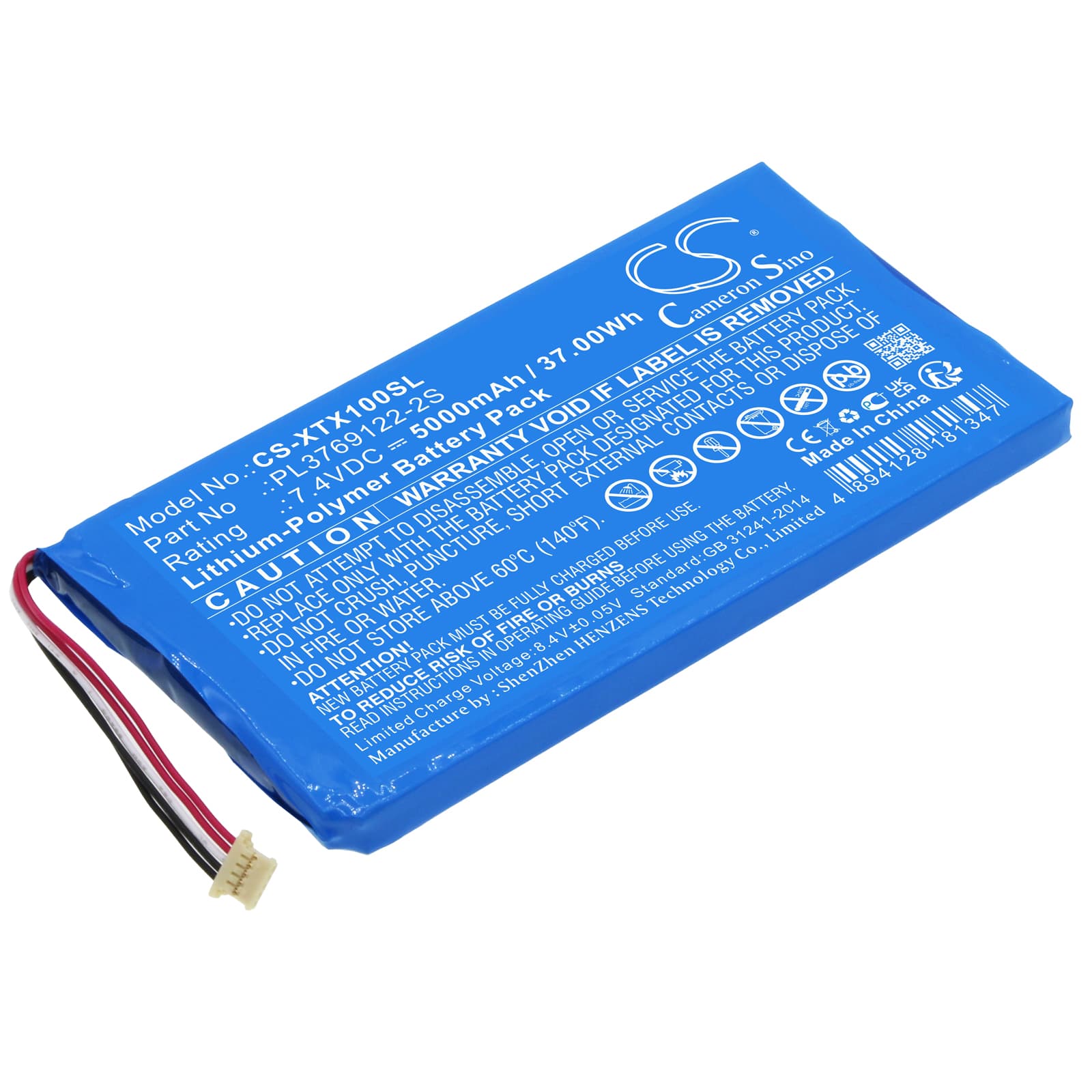 Replacement Battery for XTOOL X100 Pad 2