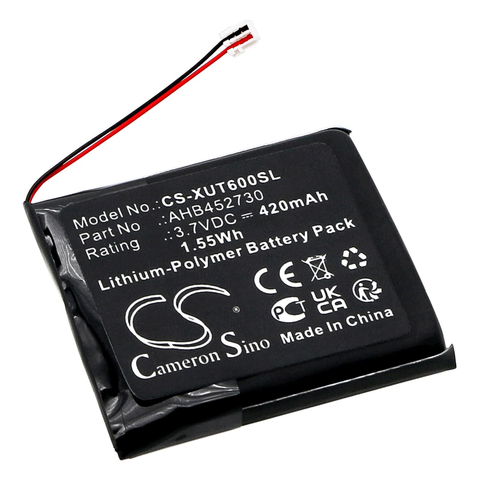 Replacement Battery for Xvive U6 Wireless Microphone Receiver - CS-XUT600SL-1.jpg